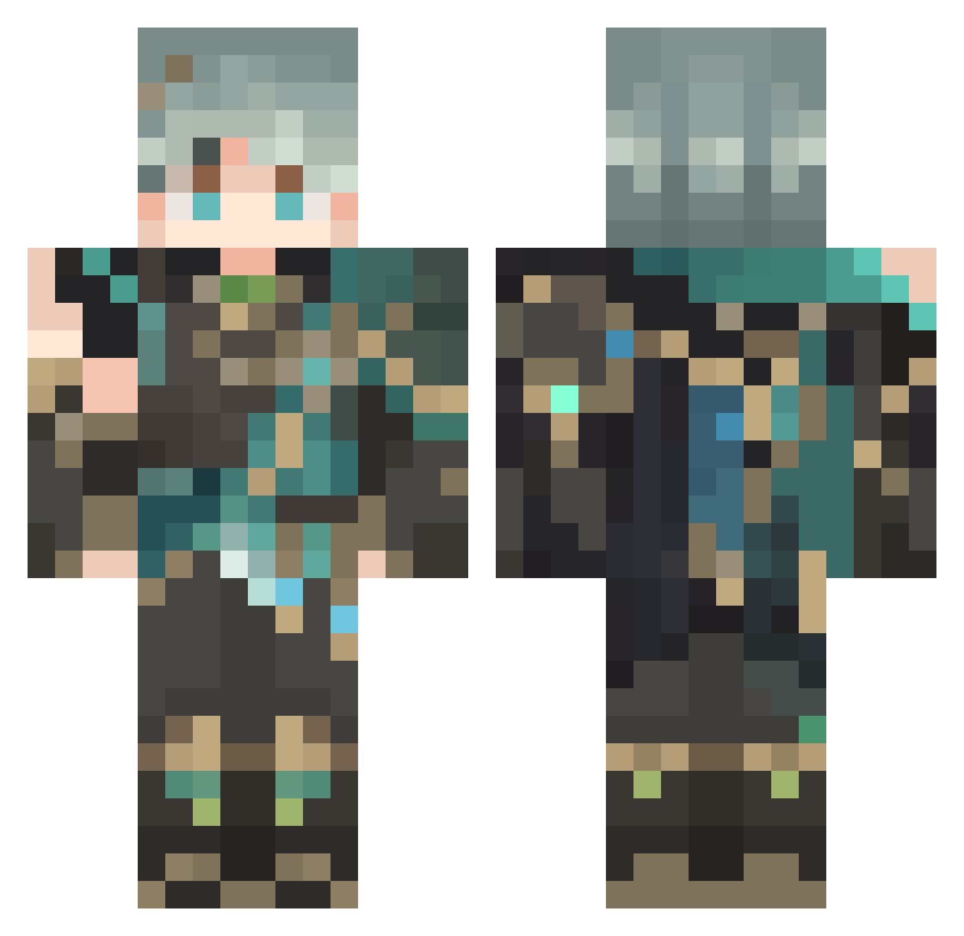 Anto_Anto Minecraft skin, front and back view