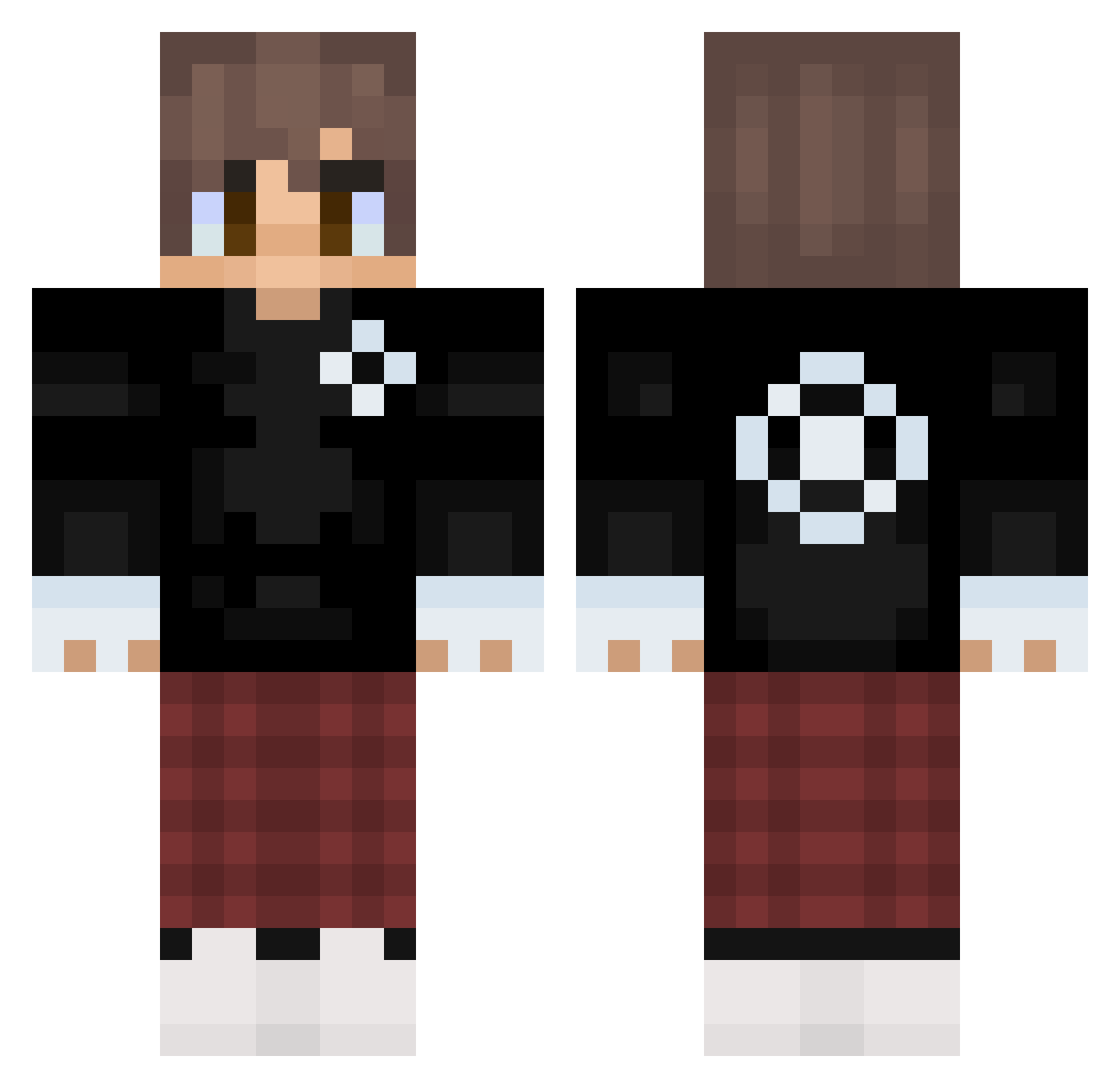 RRezart_ Minecraft skin, front and back view