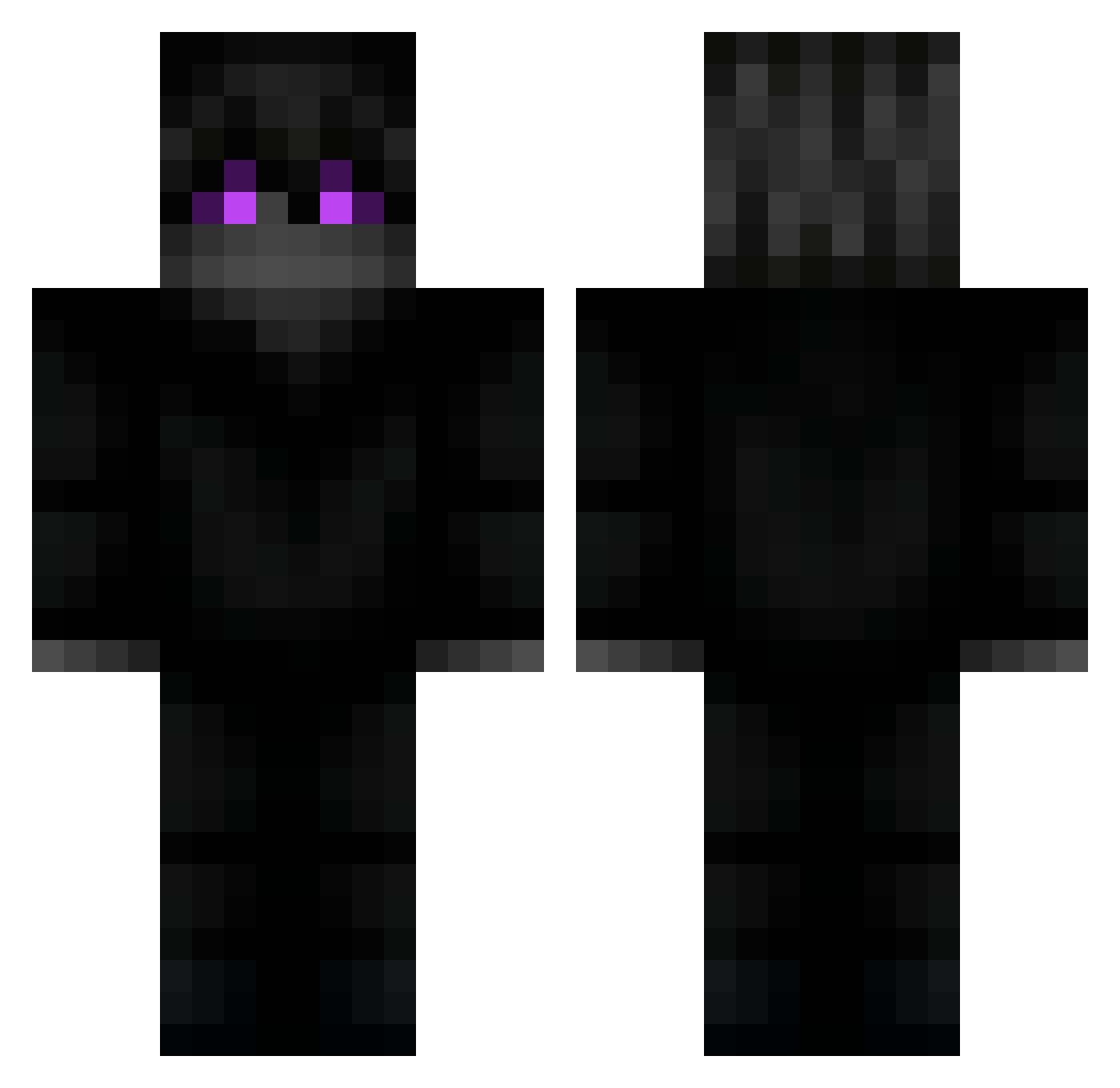 inconformado Minecraft skin, front and back view