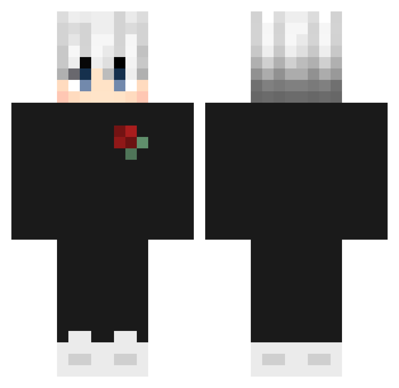 Blocky_Sheep Minecraft skin, front and back view