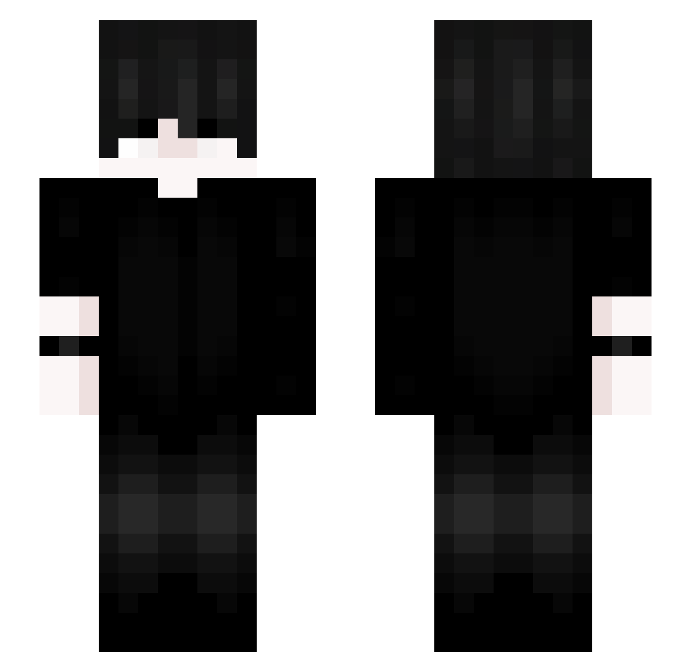 Saturii Minecraft skin, front and back view
