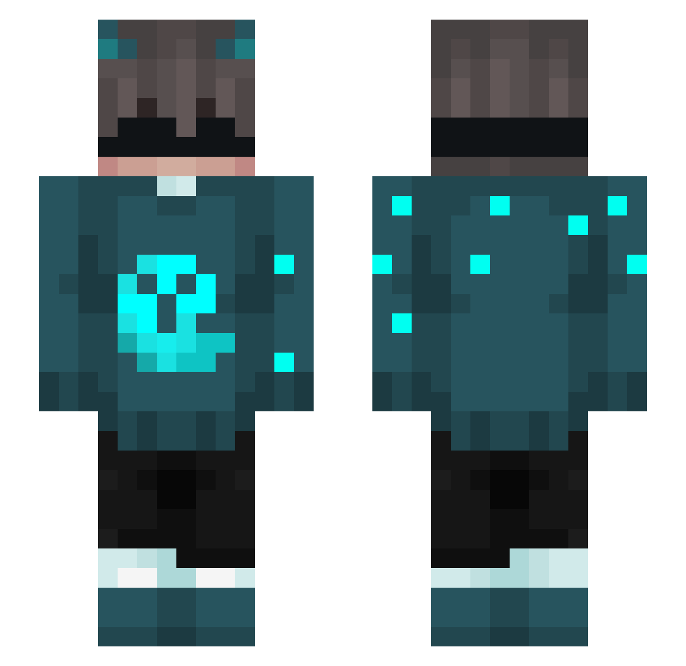 Youcef_Ghois3 Minecraft skin, front and back view