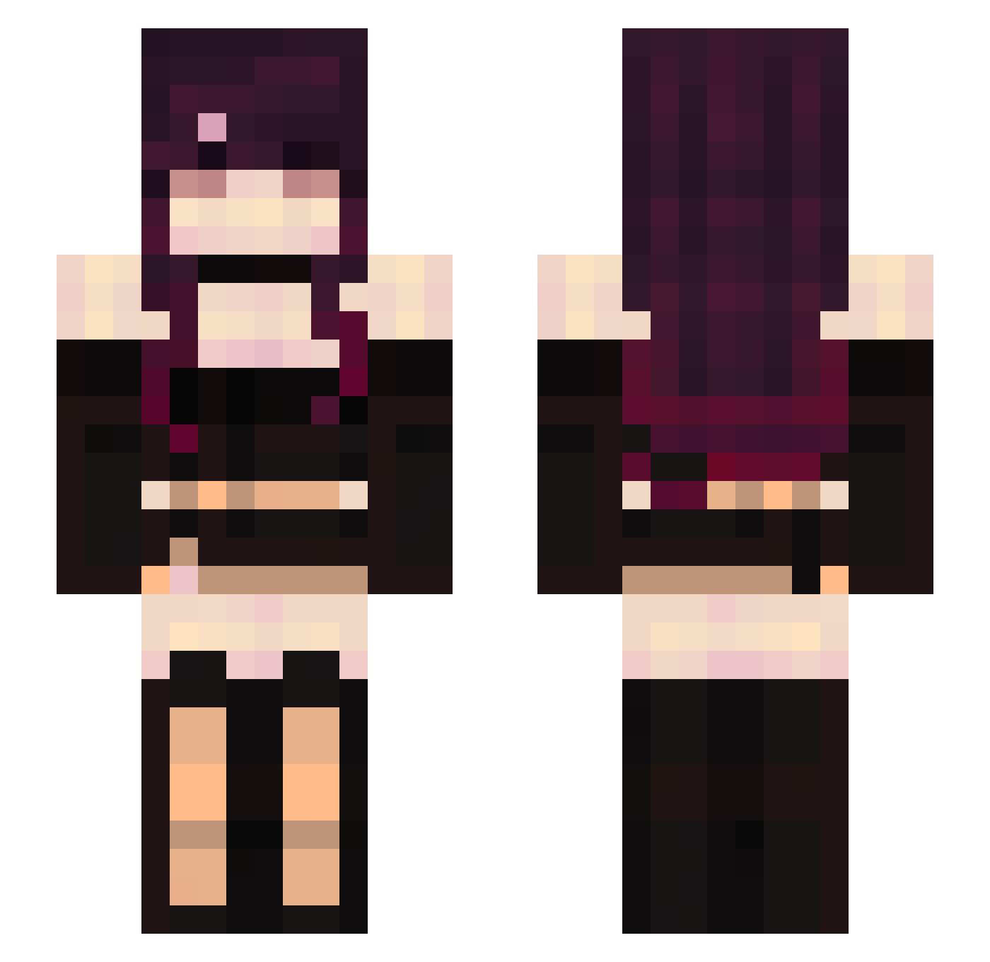 ASTRO15_ Minecraft skin, front and back view