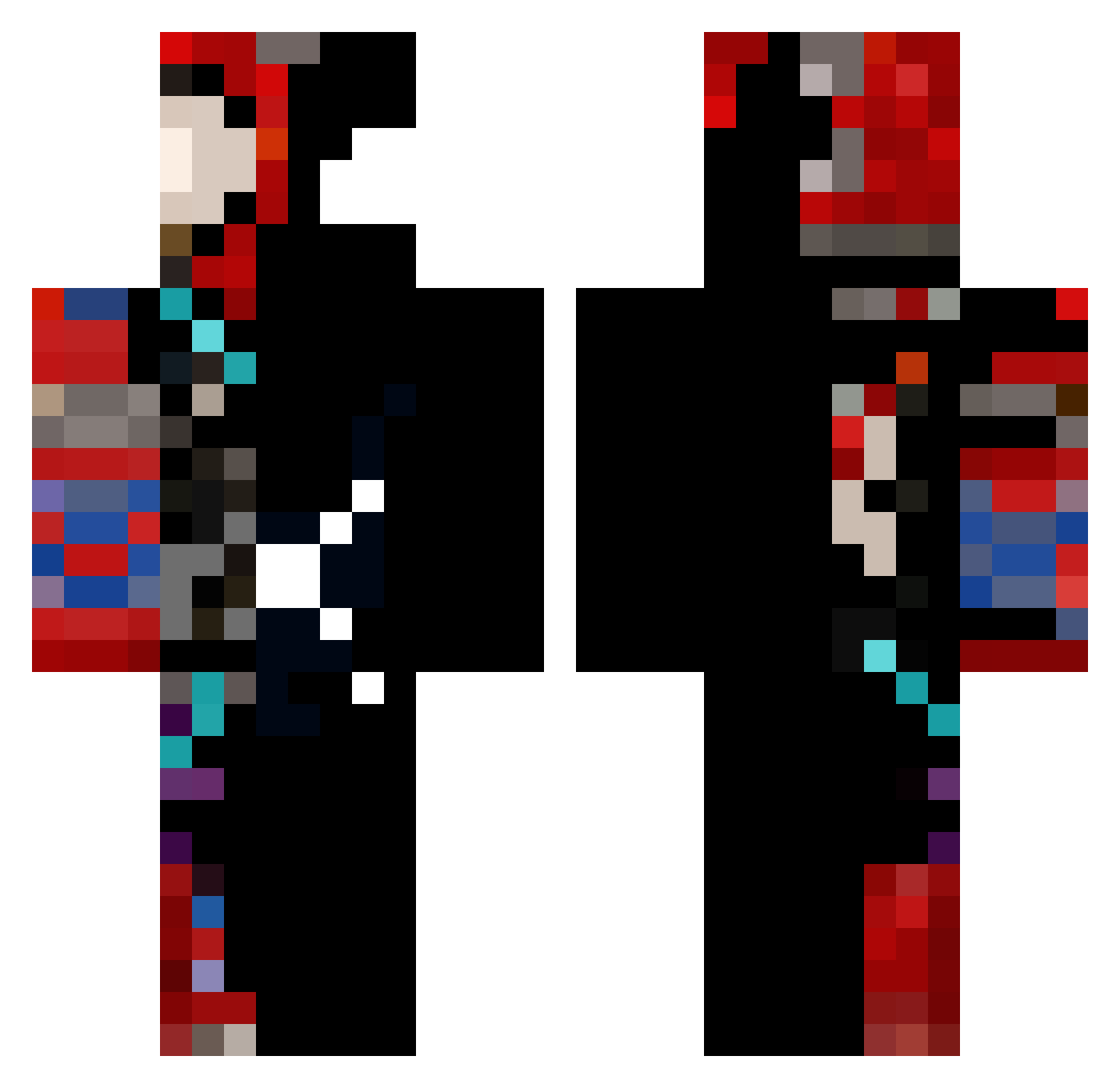 leonleoffn Minecraft skin, front and back view