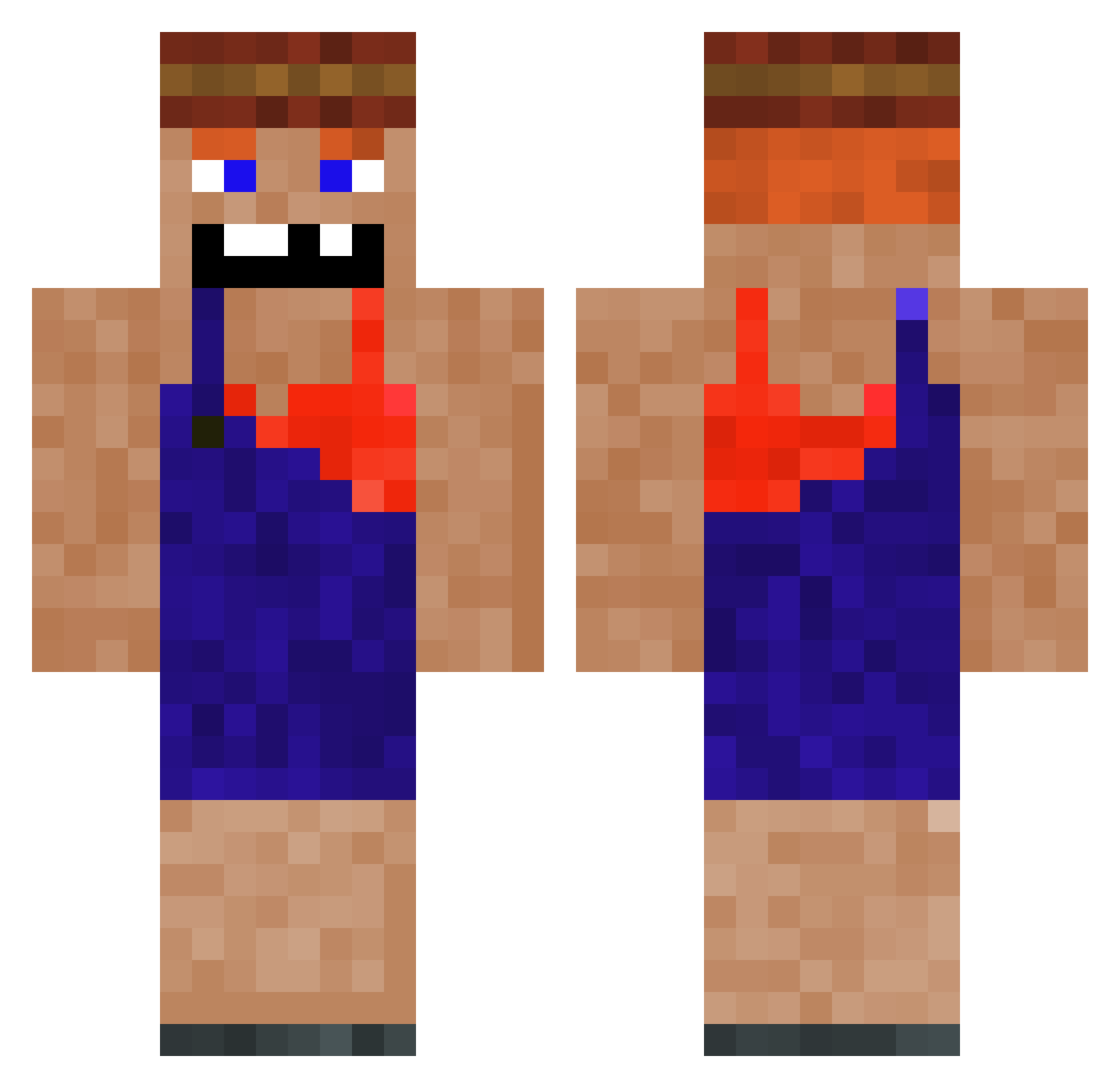 Ranemar Minecraft skin, front and back view