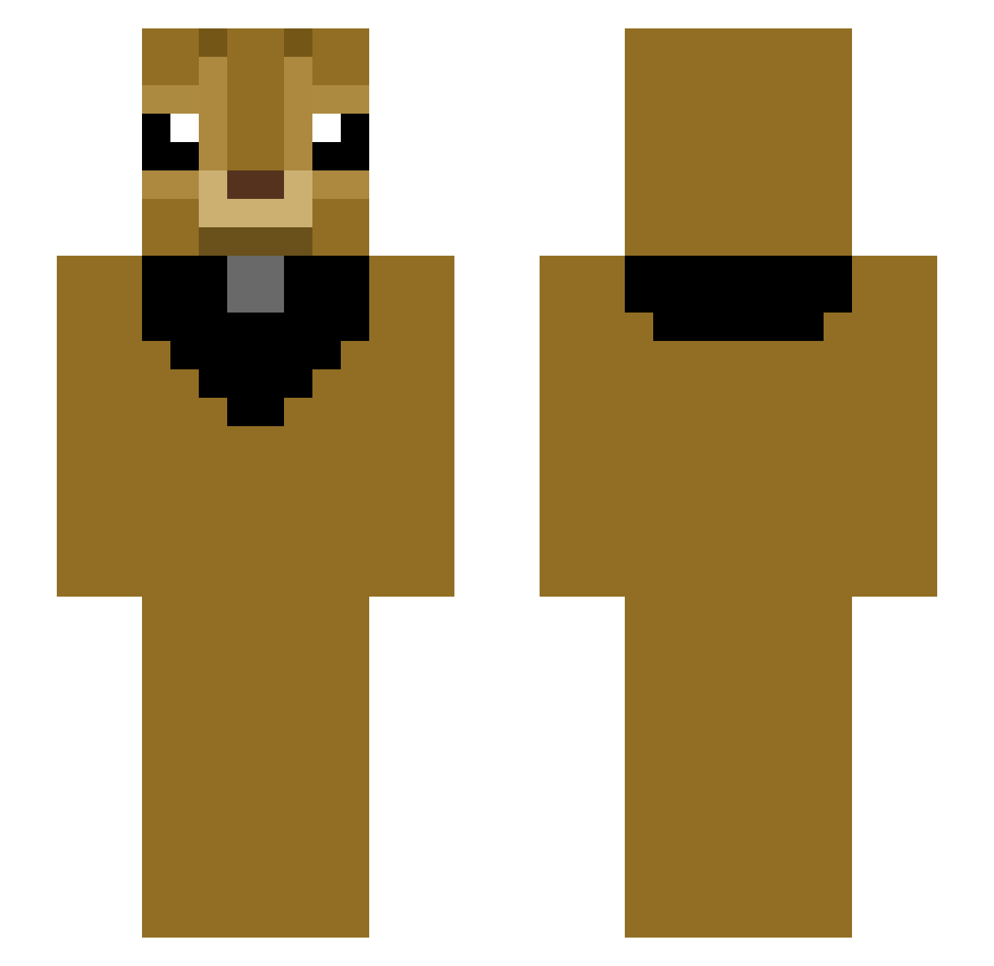 samuelparce Minecraft skin, front and back view