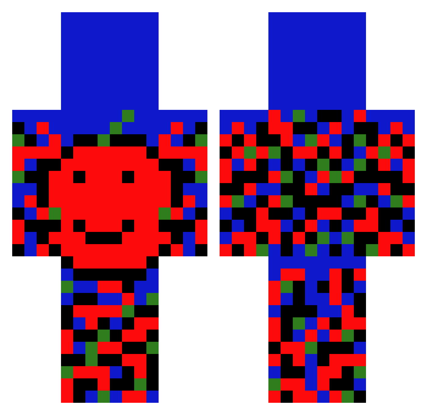 tbonato Minecraft skin, front and back view