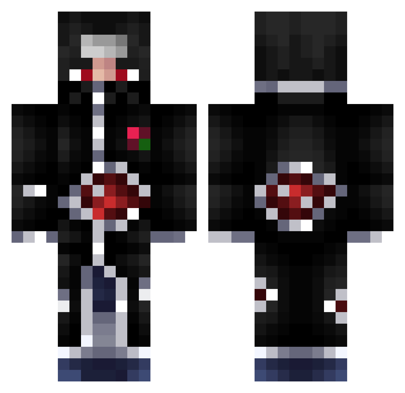 thesilkroad249 Minecraft skin, front and back view