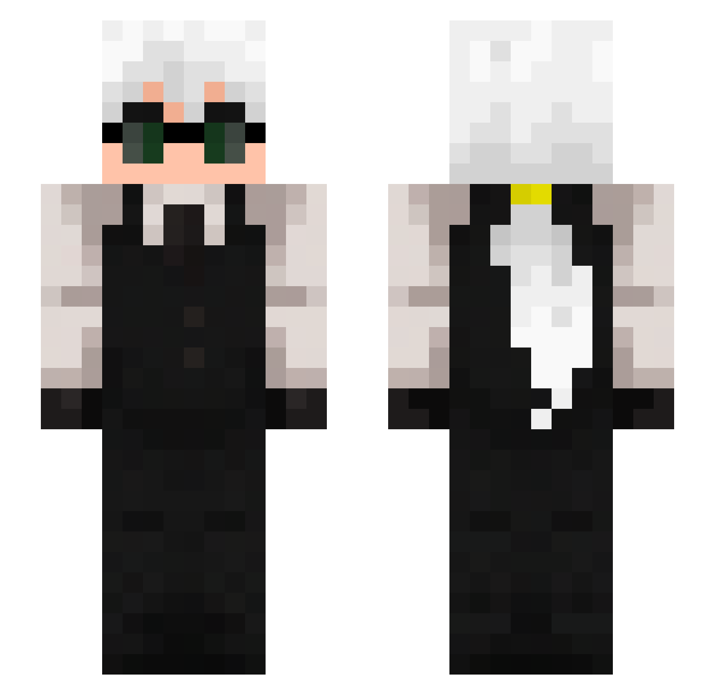 Ymnik1_16 Minecraft skin, front and back view