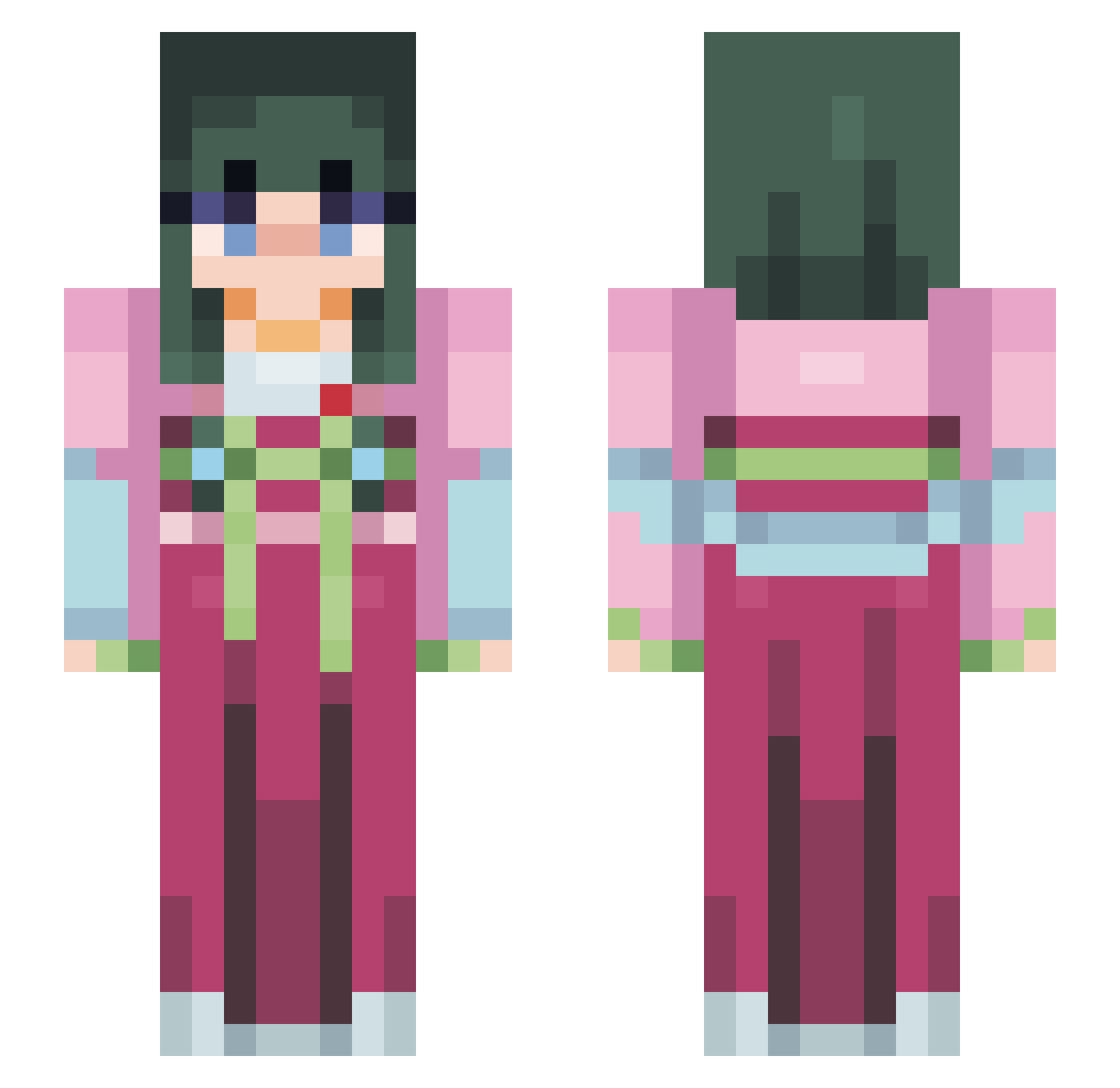 cinemmanroll Minecraft skin, front and back view