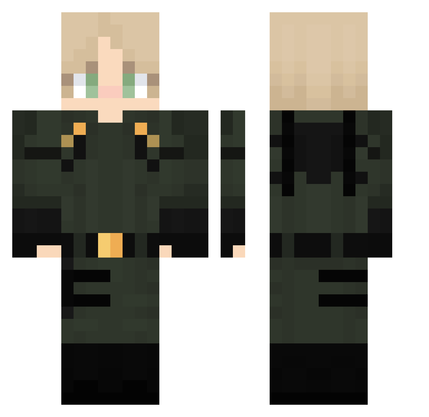 Antonelli87 Minecraft skin, front and back view