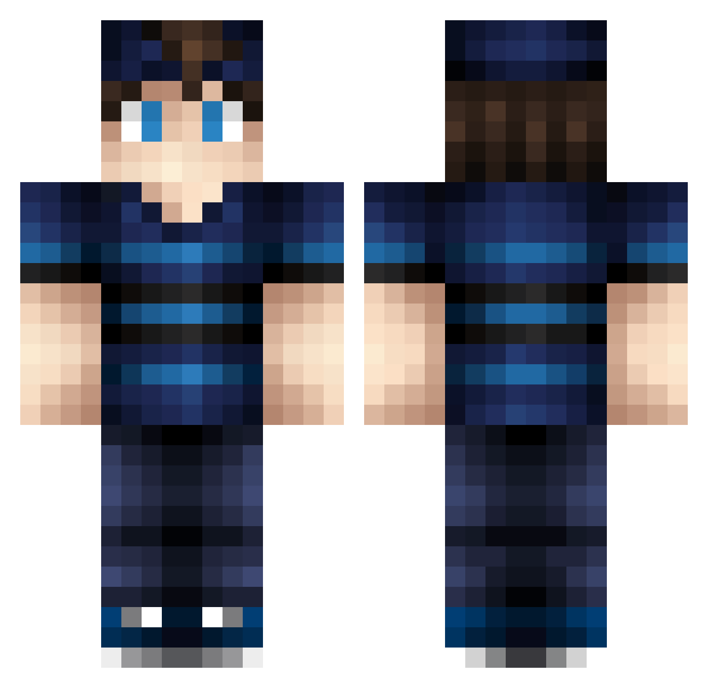 theaudacity_ Minecraft skin, front and back view