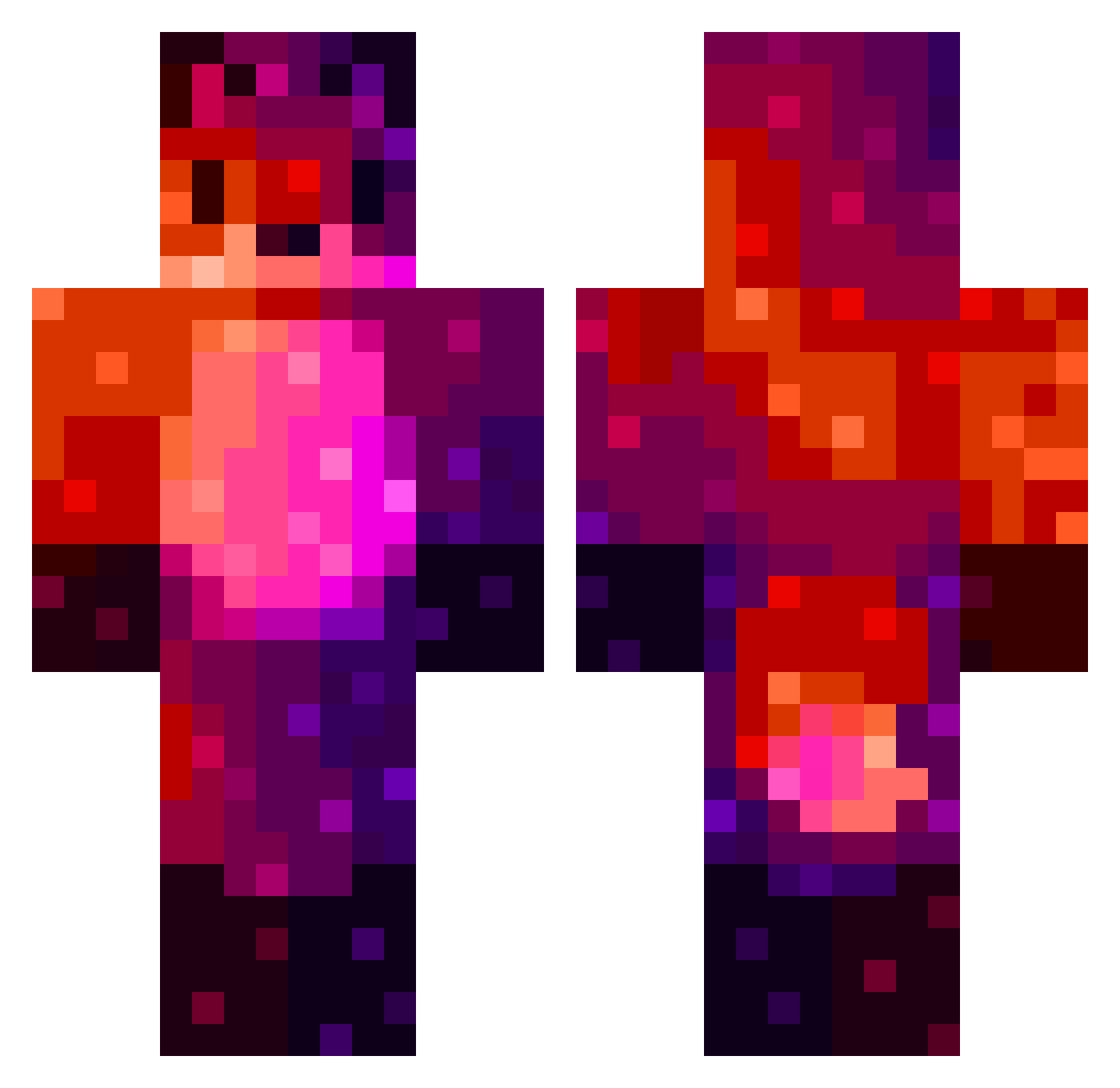 yanghaolin13 Minecraft skin, front and back view