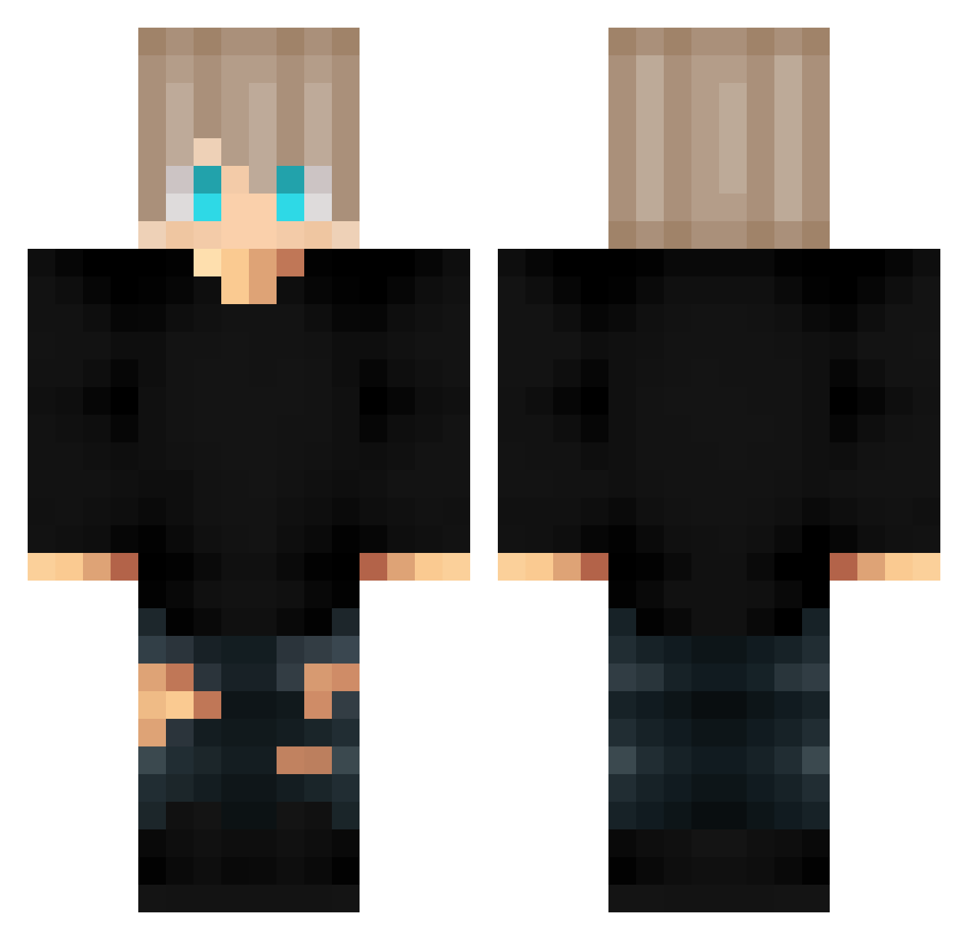 Timthaler65 Minecraft skin, front and back view