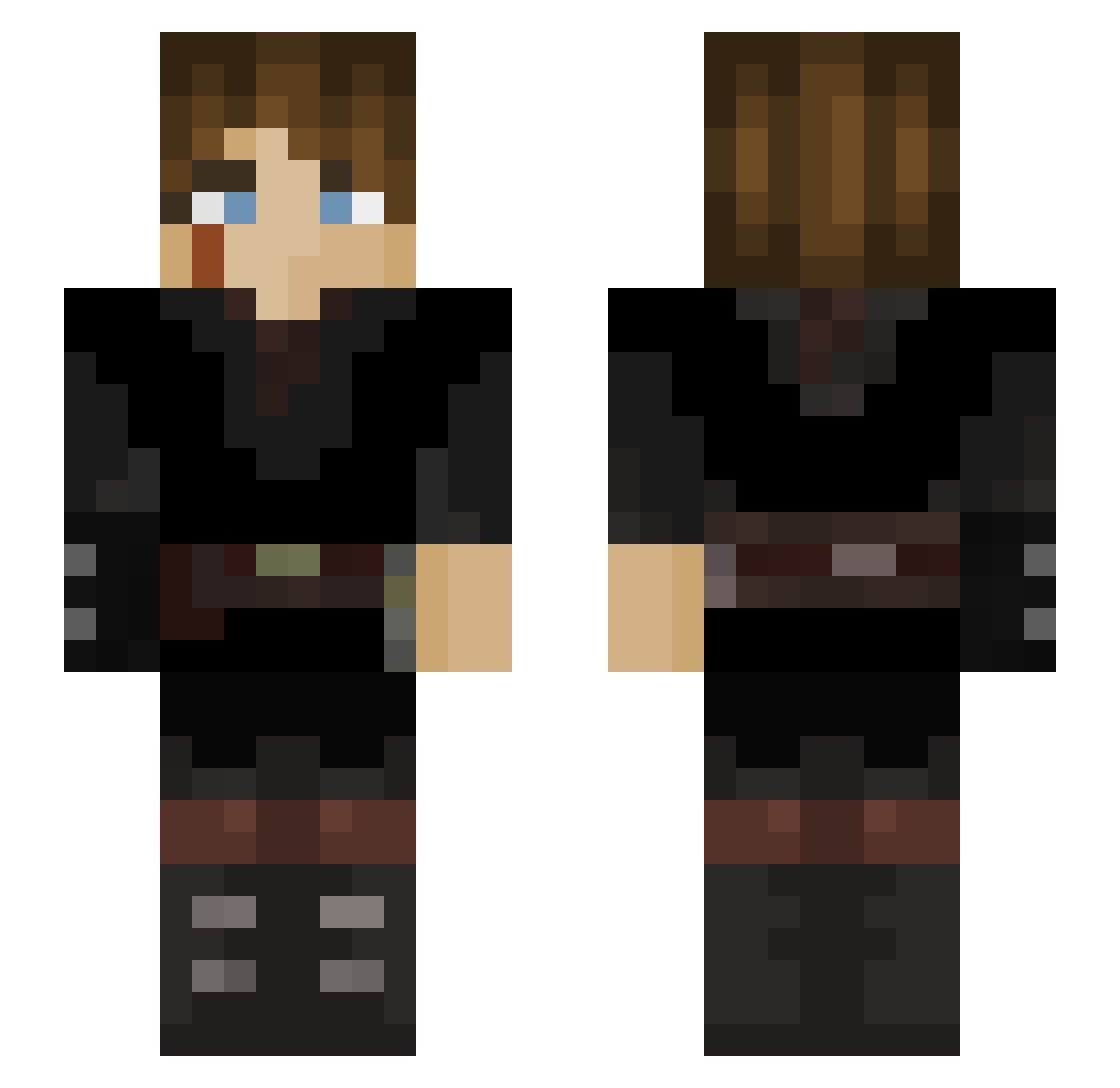 dagoatjunior123 Minecraft skin, front and back view