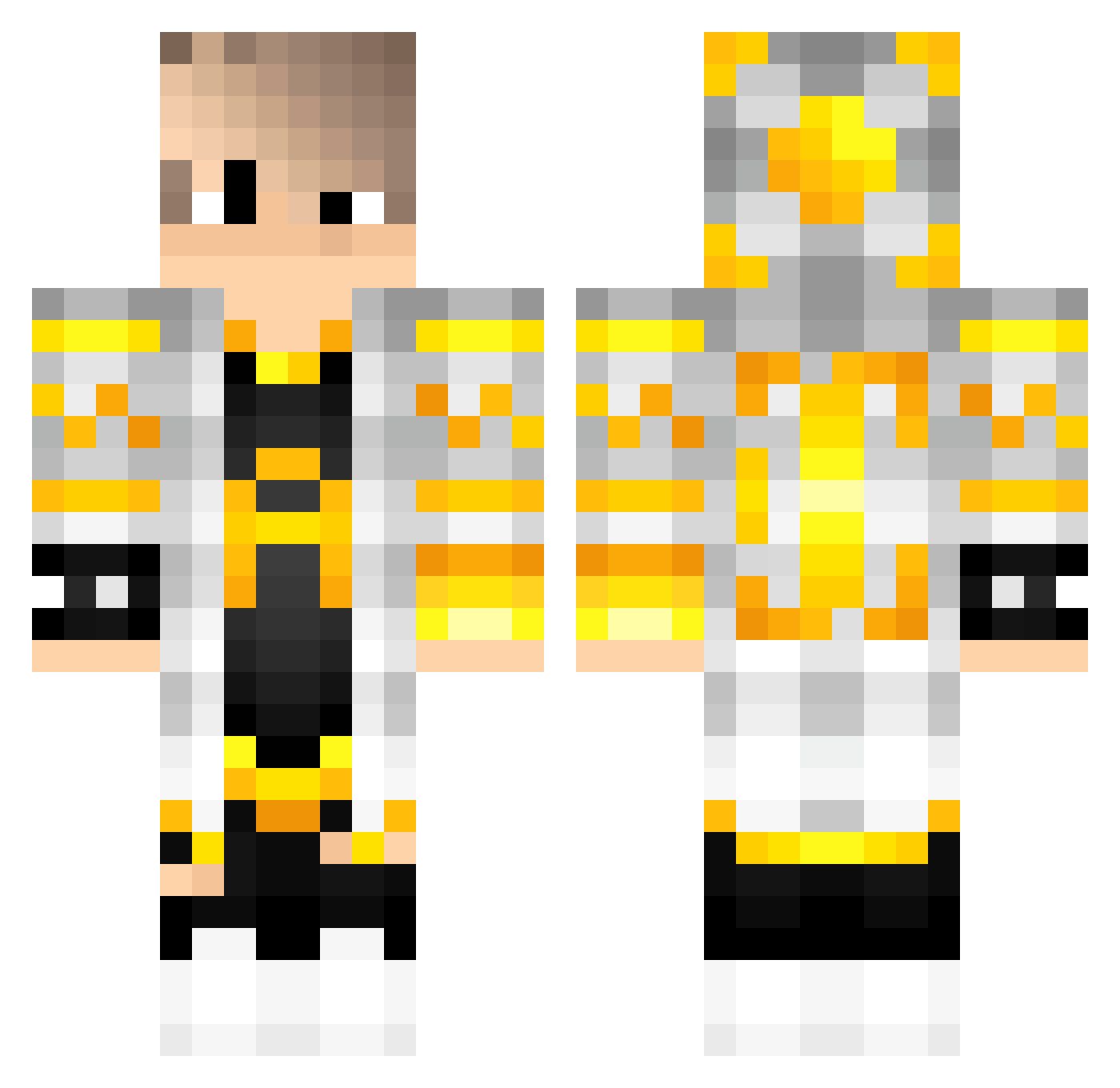 lucid4611 Minecraft skin, front and back view