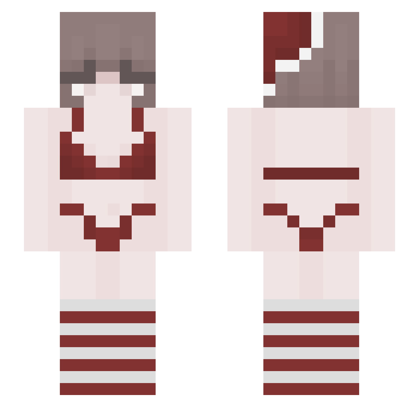 eon26 Minecraft skin, front and back view