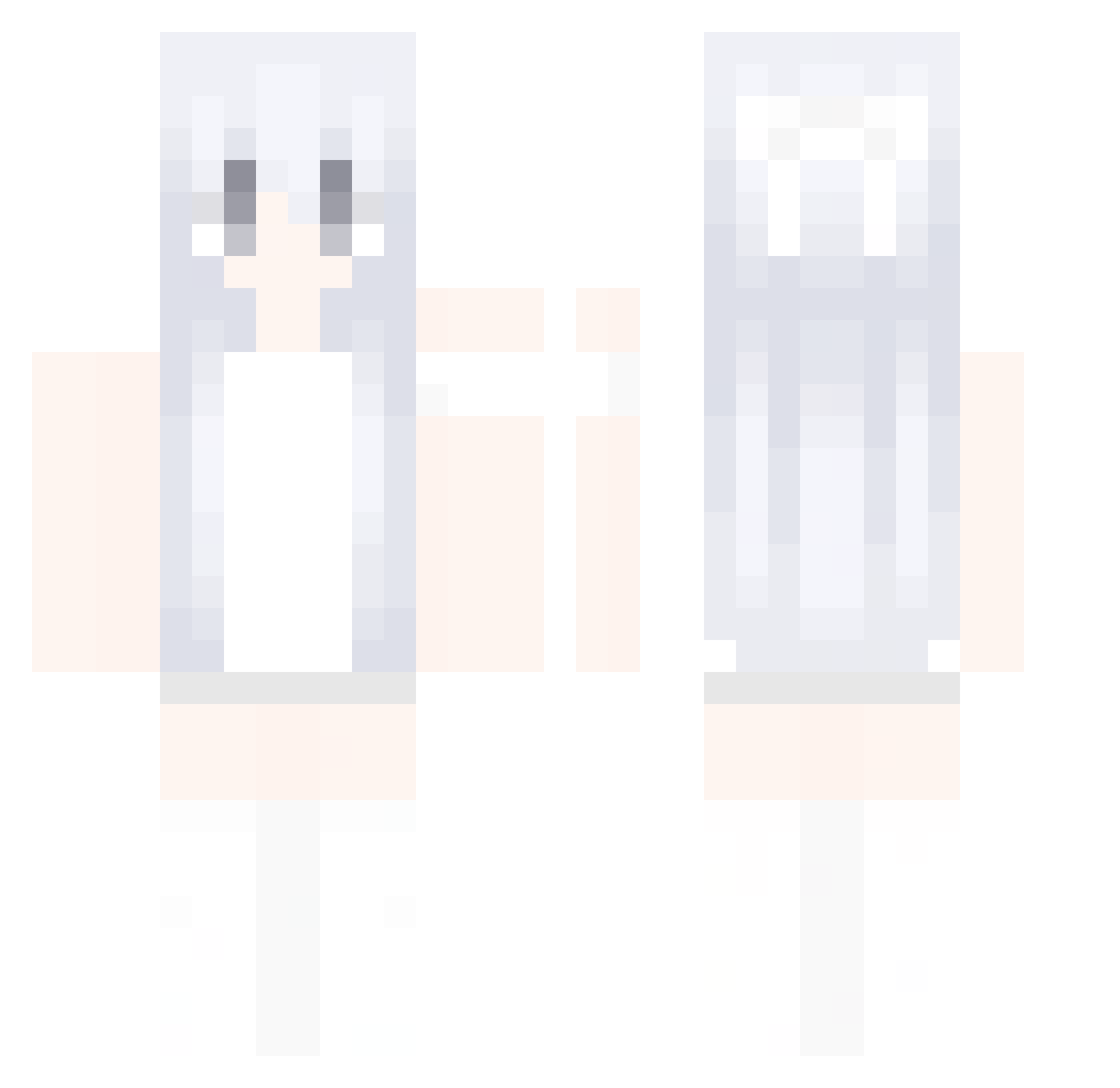 raechan525 Minecraft skin, front and back view