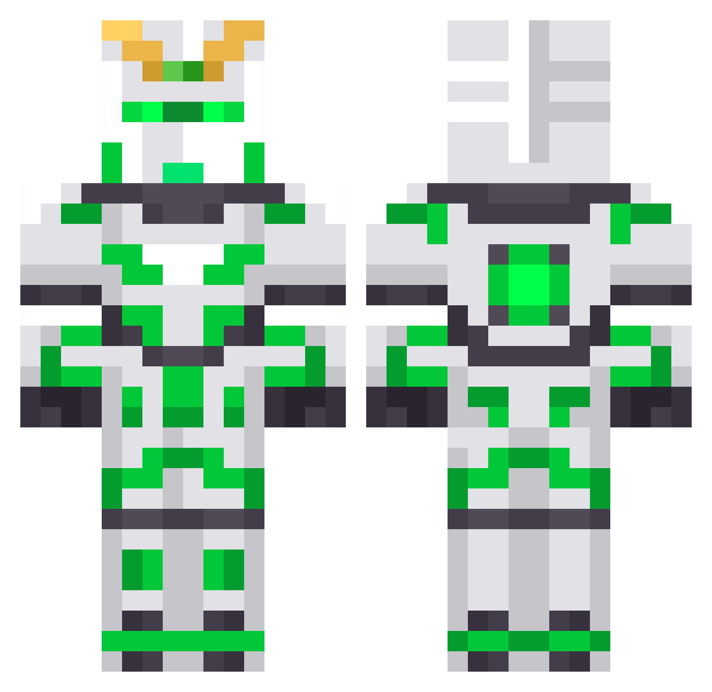 YaBoyIzunia Minecraft skin, front and back view