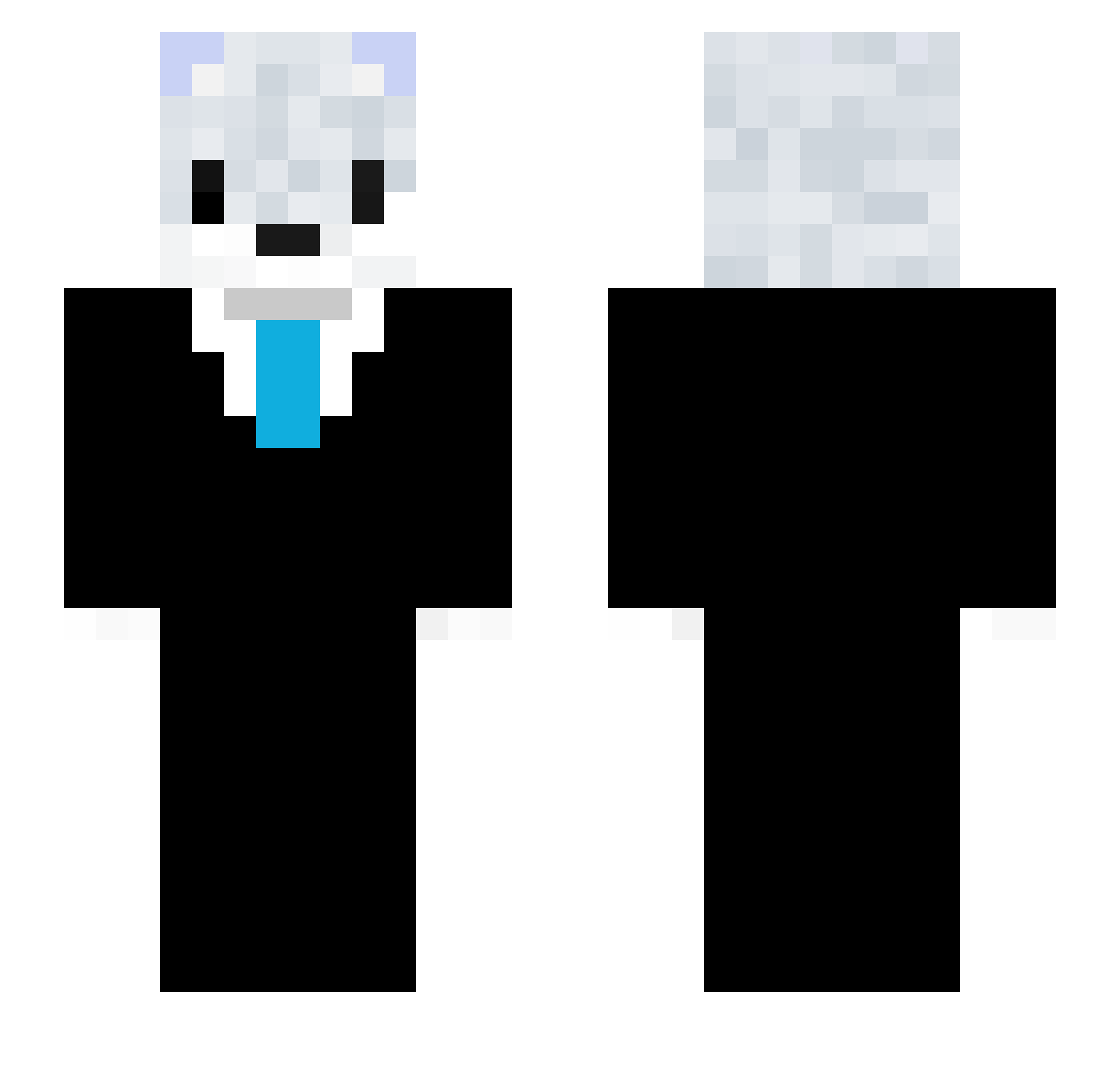 realvasekk Minecraft skin, front and back view
