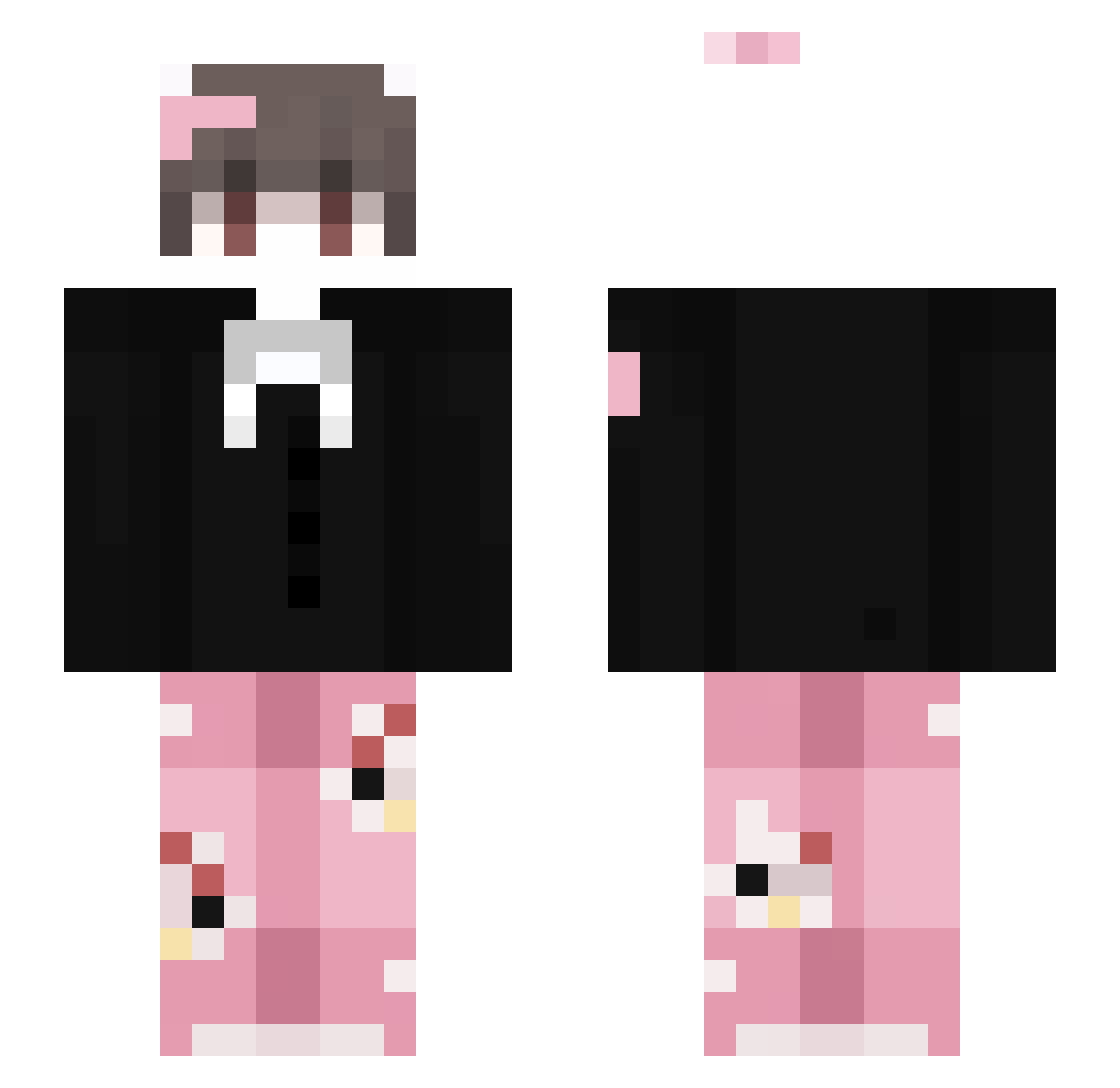 Ptasie_Ml3czko Minecraft skin, front and back view