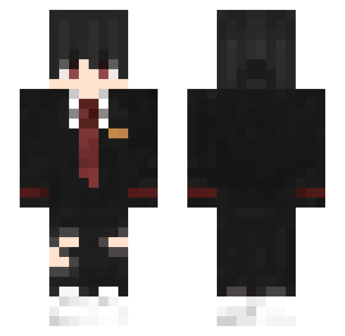 xDuck_ytenok_ Minecraft skin, front and back view