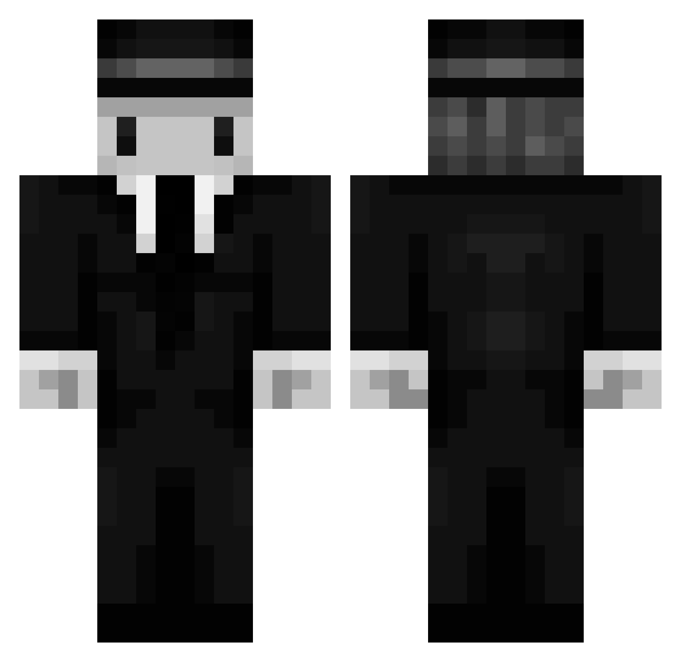 IL0veMyAC Minecraft skin, front and back view