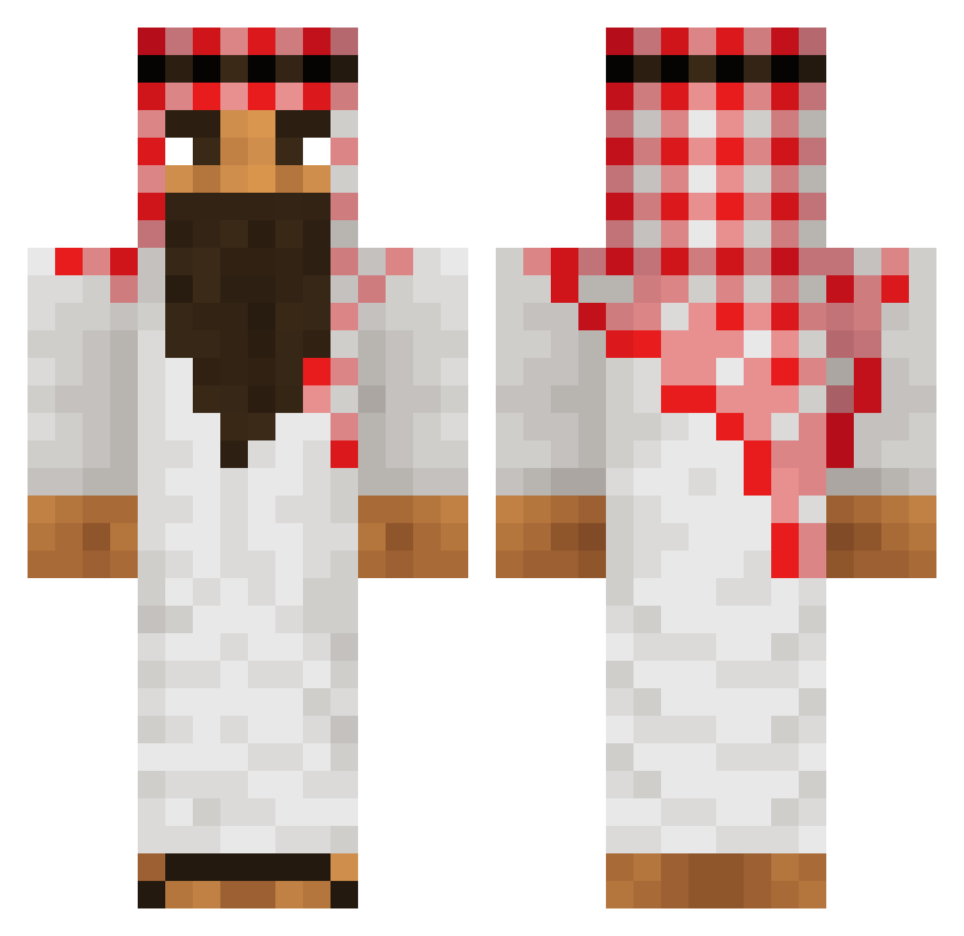 GUCCI_03 Minecraft skin, front and back view