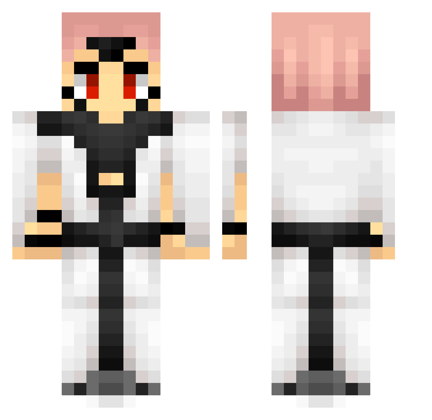 RadenKyzu Minecraft skin, front and back view