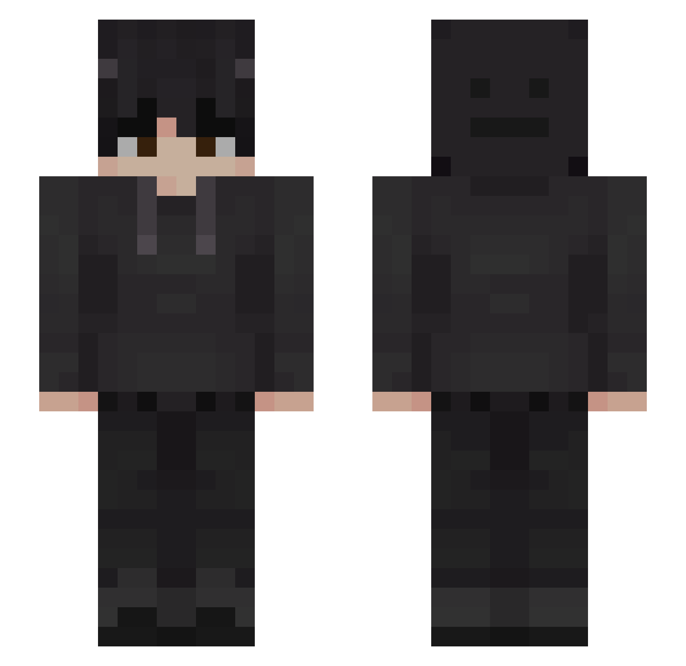 rodriqy Minecraft skin, front and back view