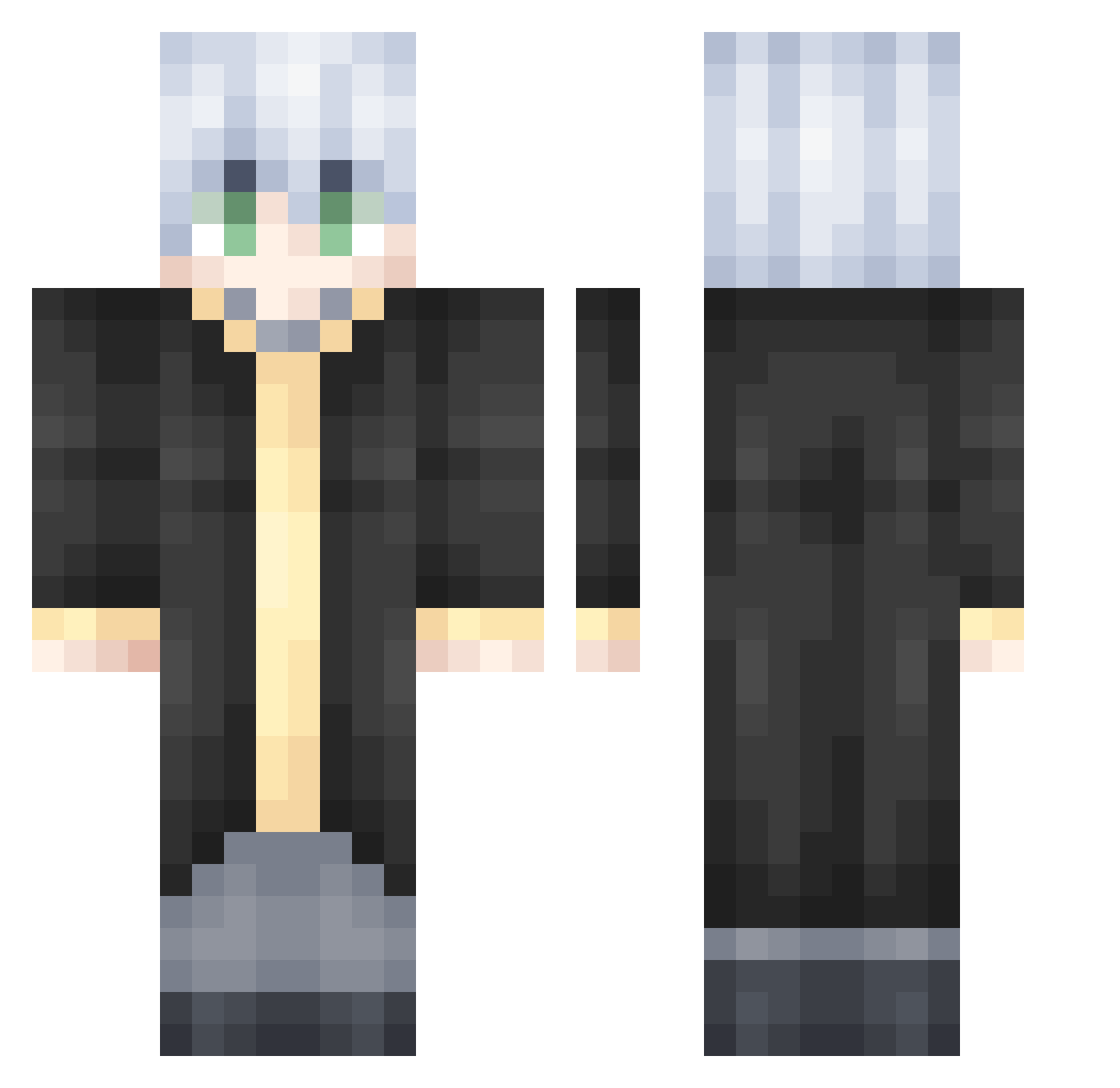superman1950s Minecraft skin, front and back view