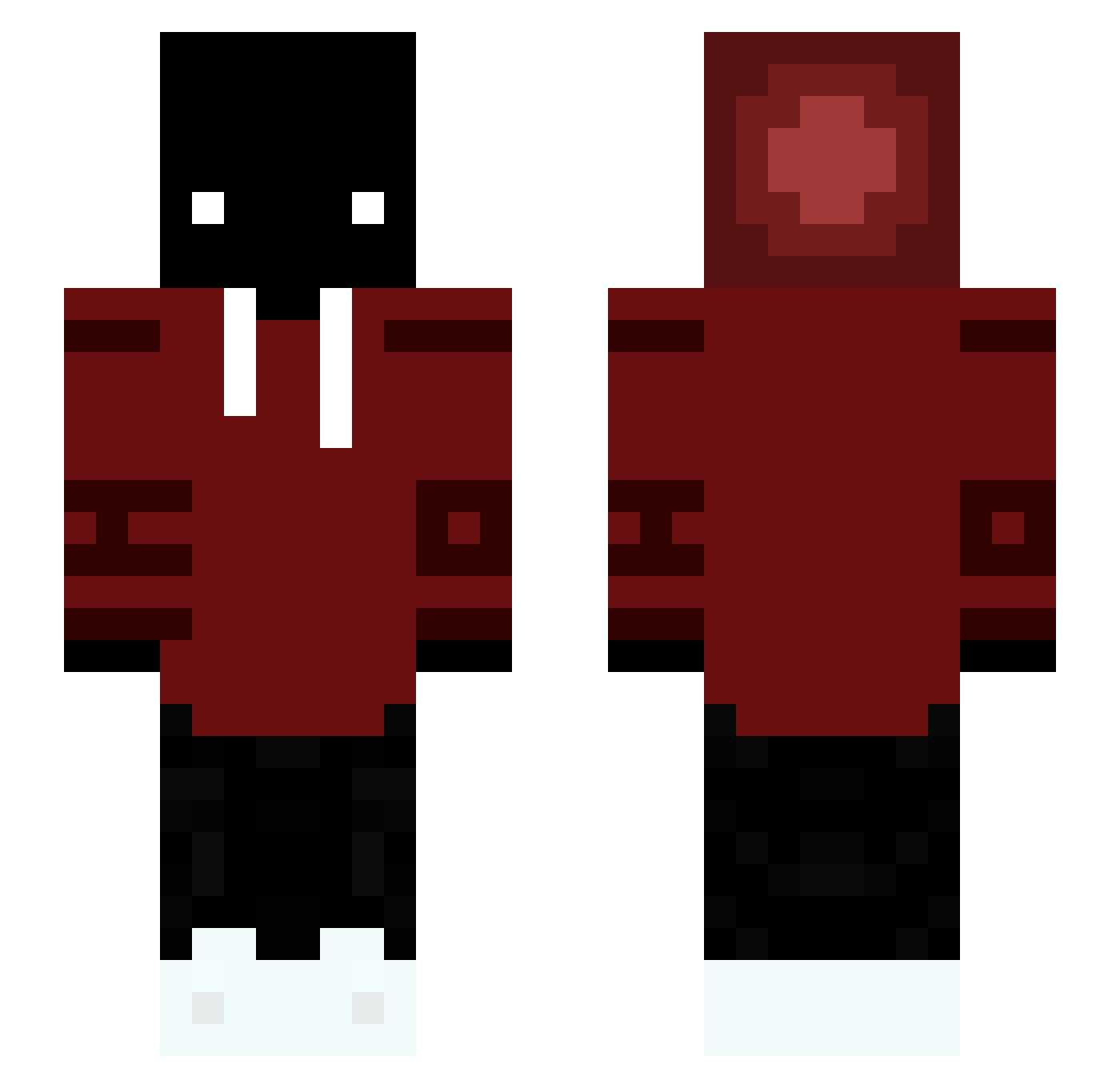 Zig_z_ Minecraft skin, front and back view