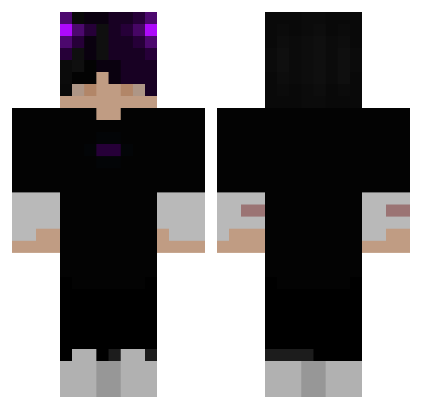 xadrffp Minecraft skin, front and back view