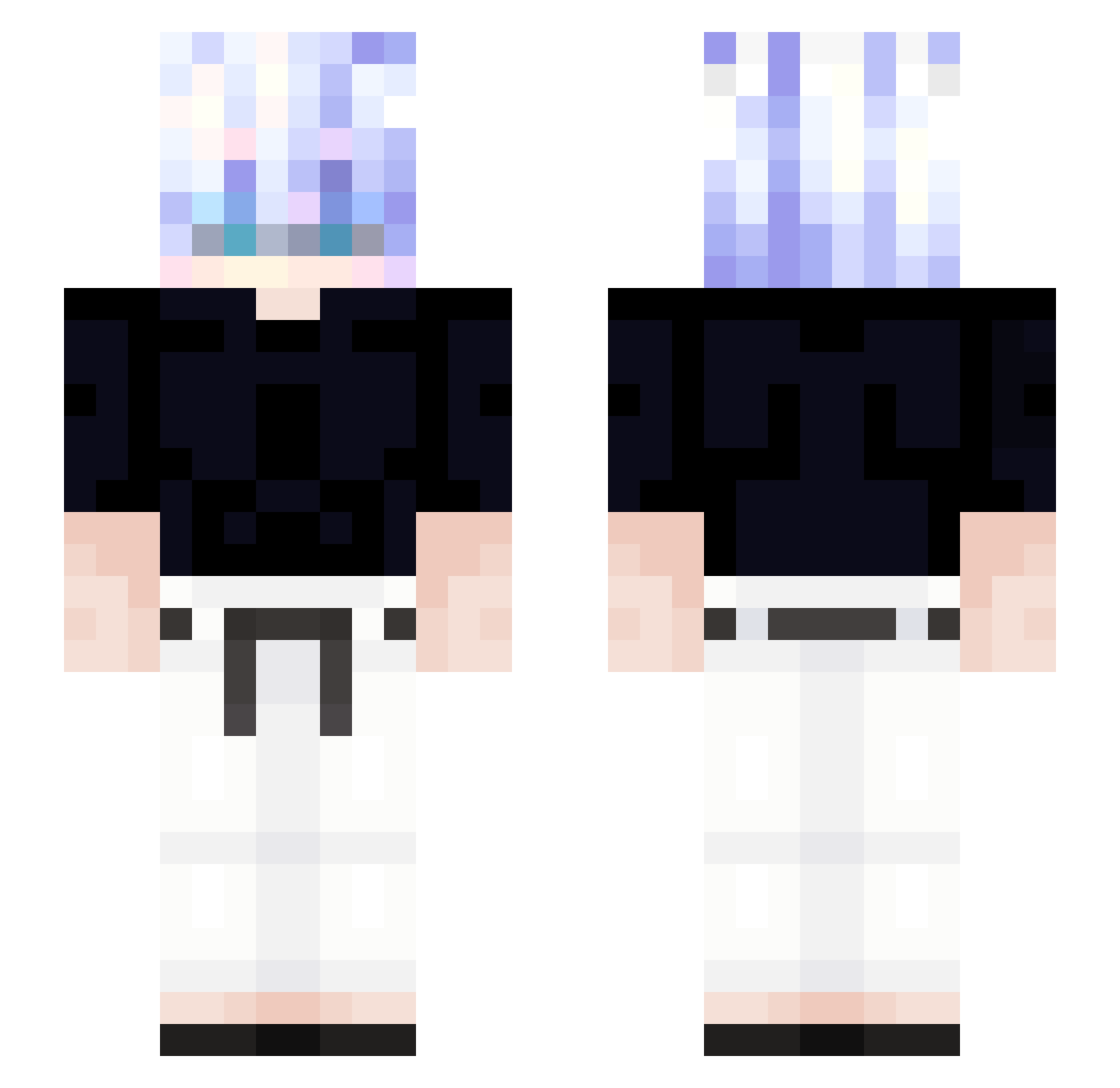 cerry7694kinght Minecraft skin, front and back view