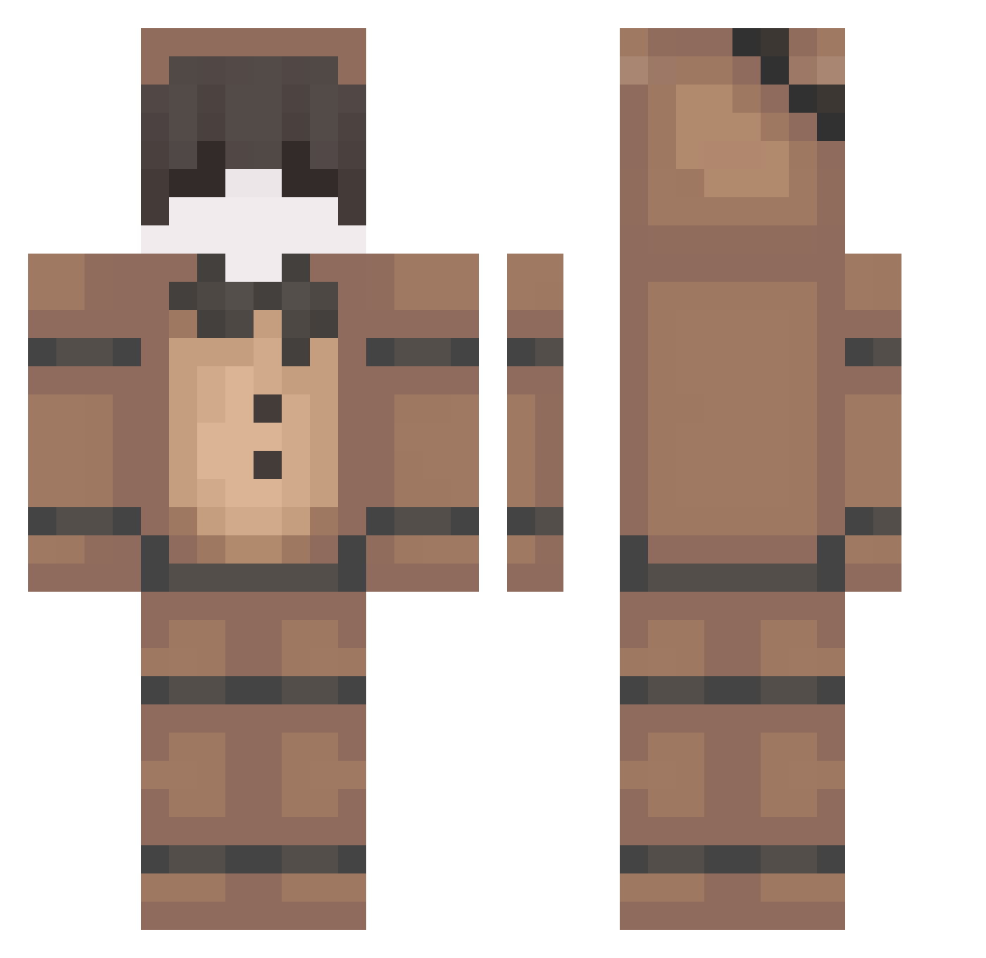 DANNYCRAZY1 Minecraft skin, front and back view