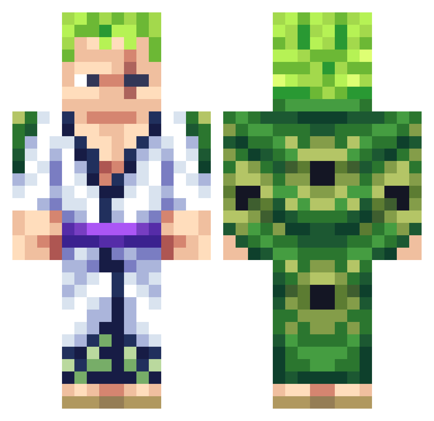 _Nikolaki_ Minecraft skin, front and back view