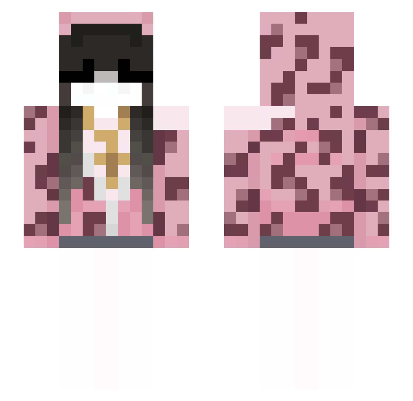 danthzzz Minecraft skin, front and back view