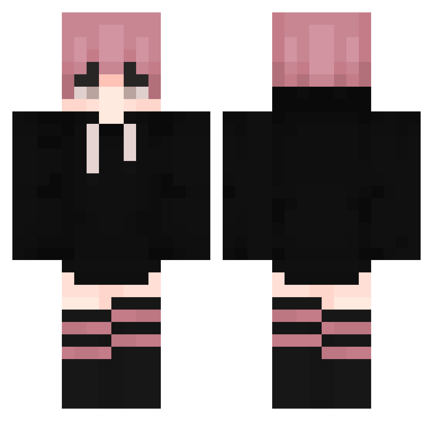 Xdkoiraboy8699 Minecraft skin, front and back view