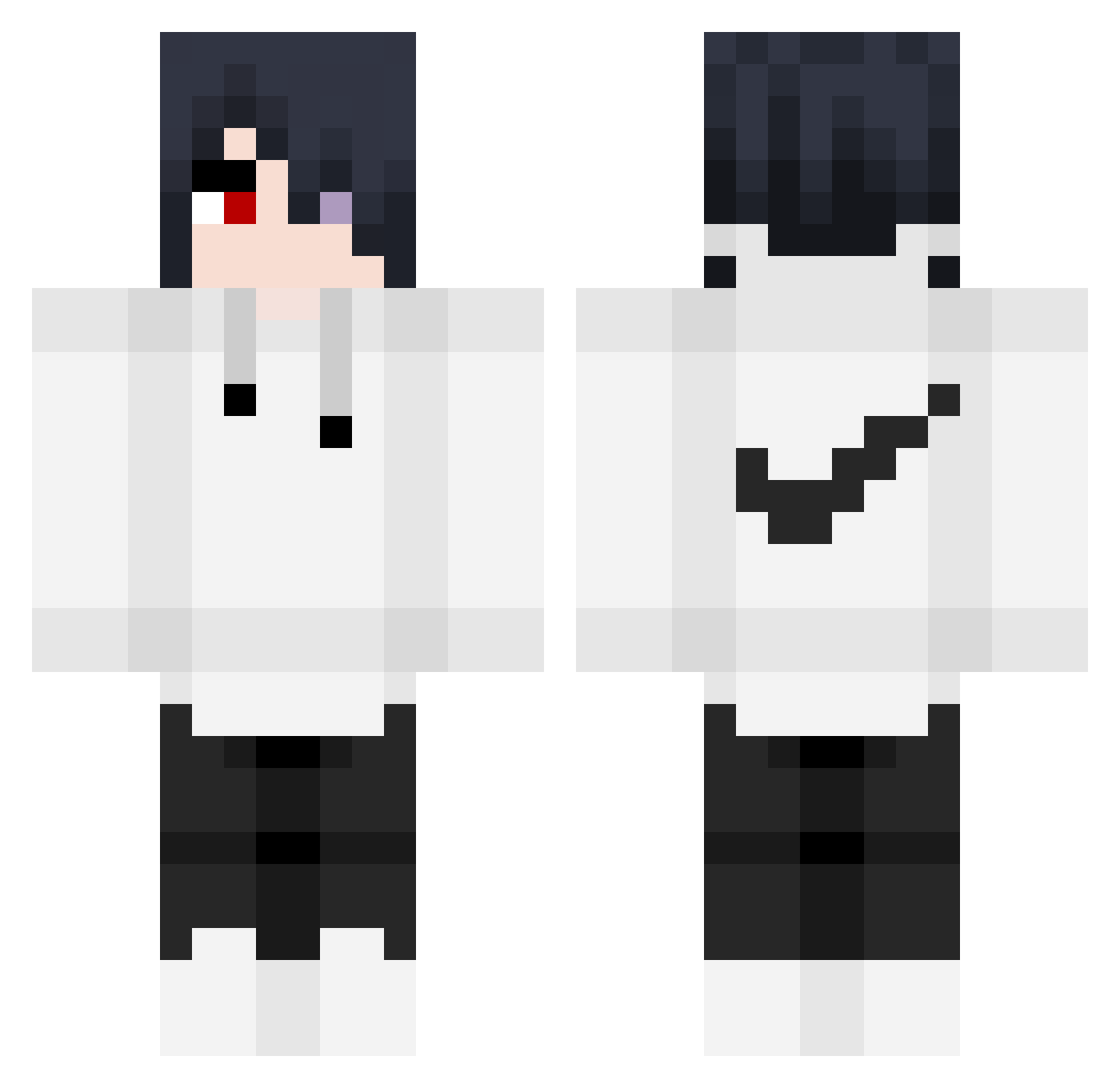 ZitroCOL Minecraft skin, front and back view