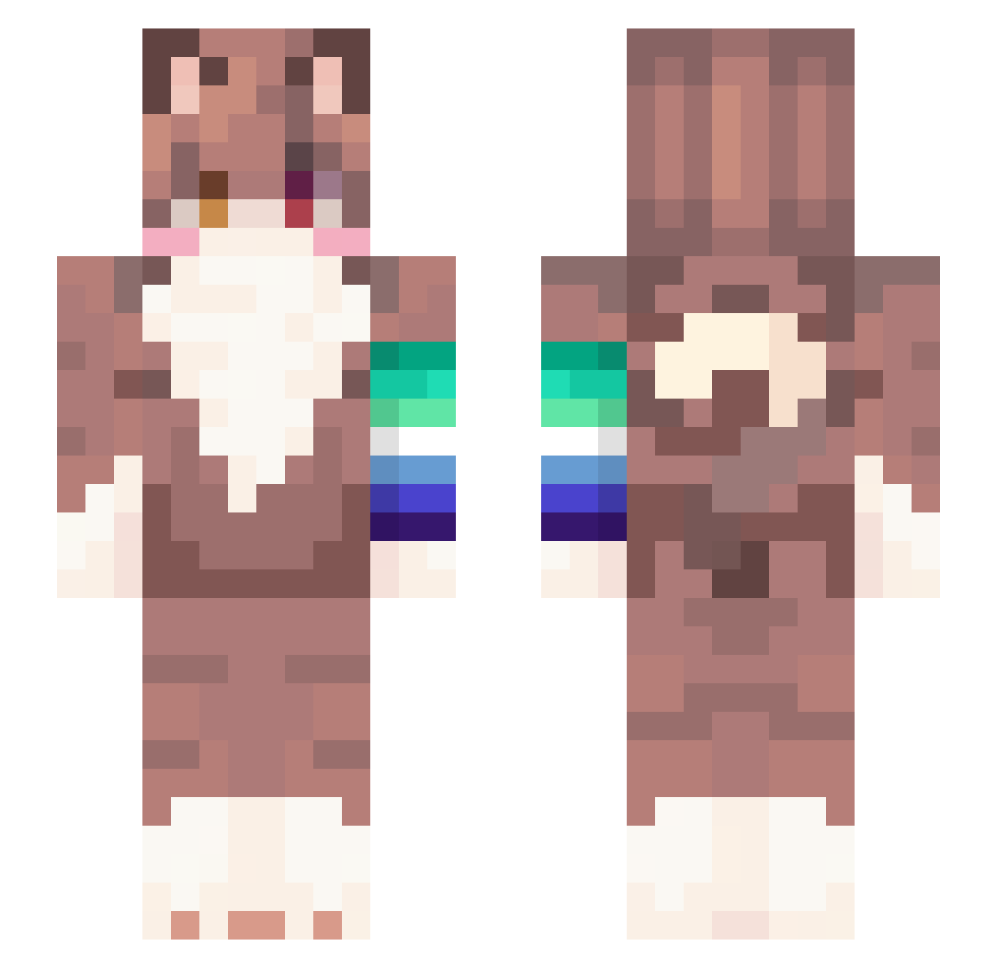 jsuisCris Minecraft skin, front and back view
