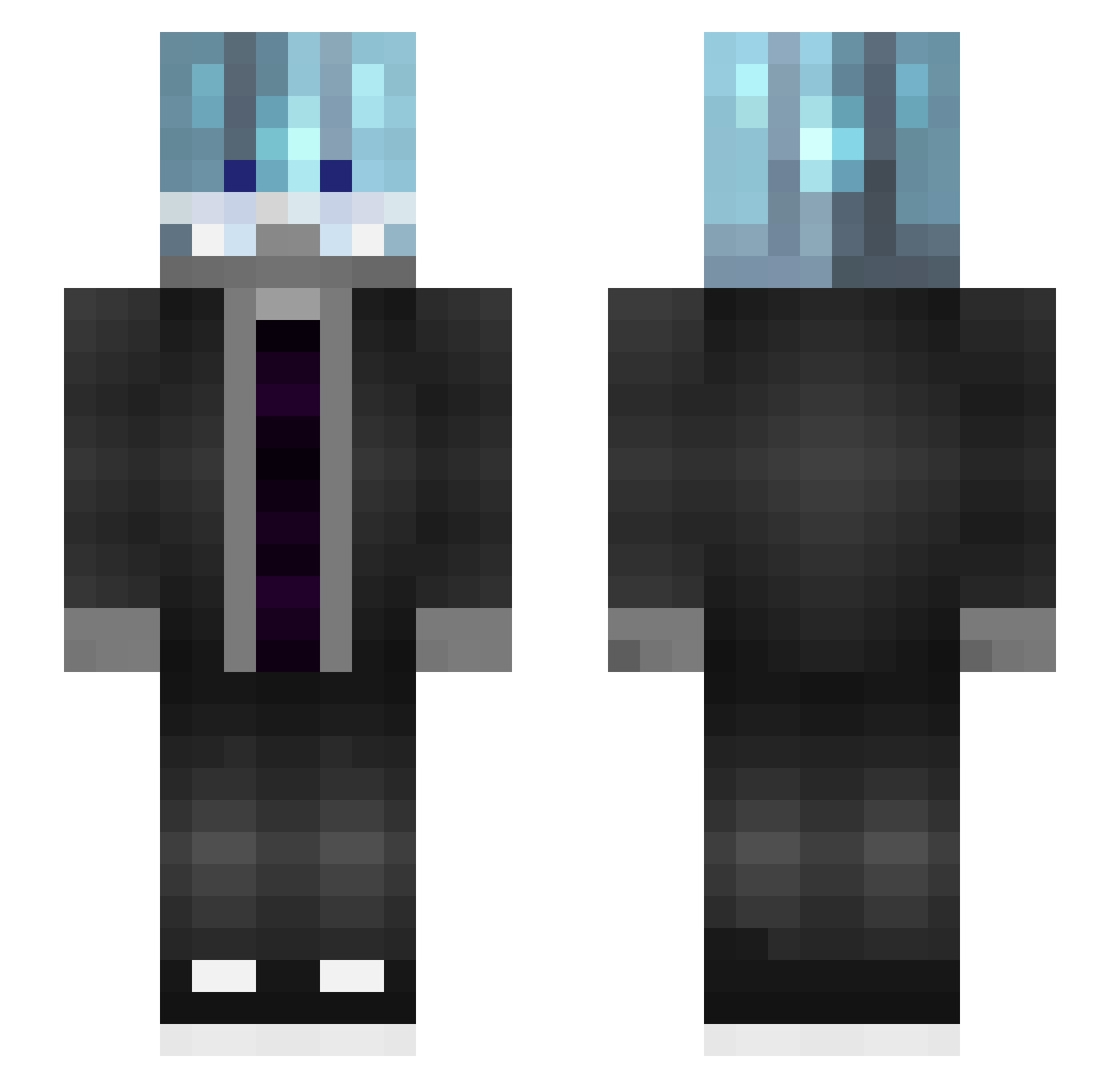 _Nght__ Minecraft skin, front and back view