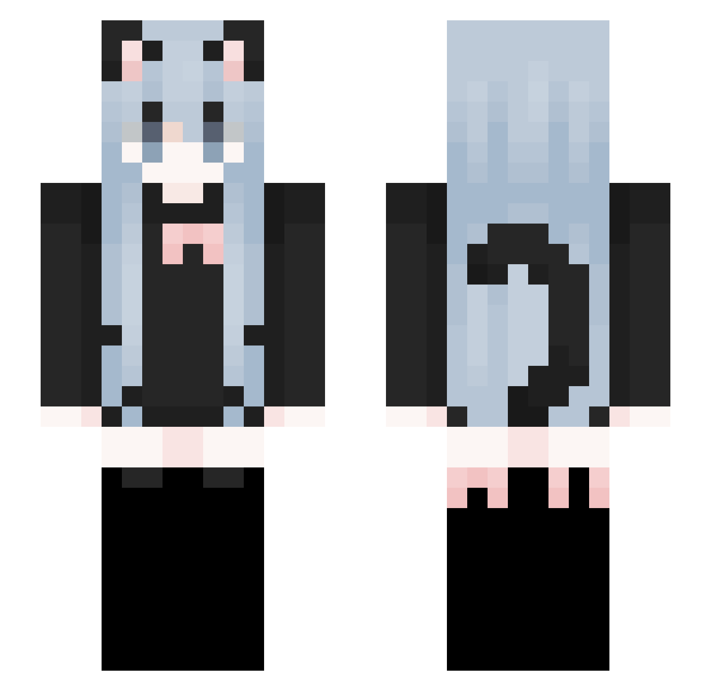 chmurunia Minecraft skin, front and back view