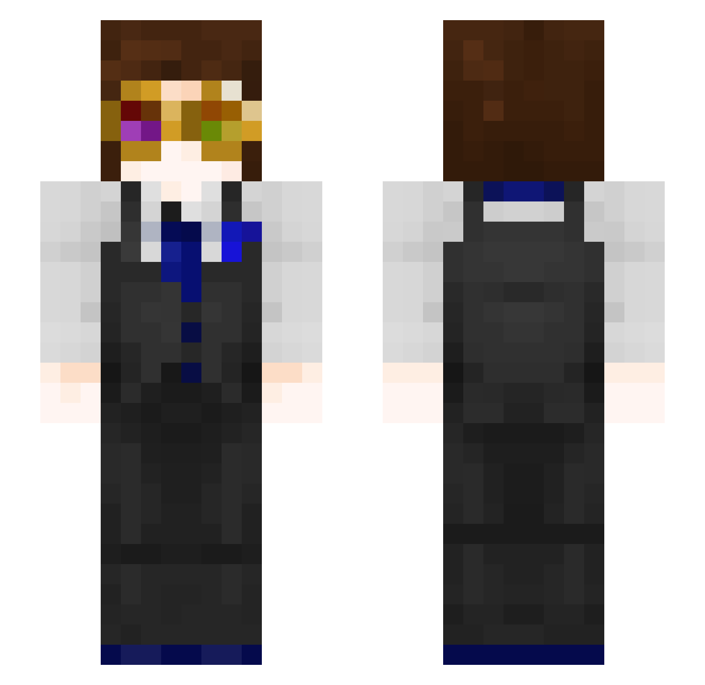 _CD7_ Minecraft skin, front and back view