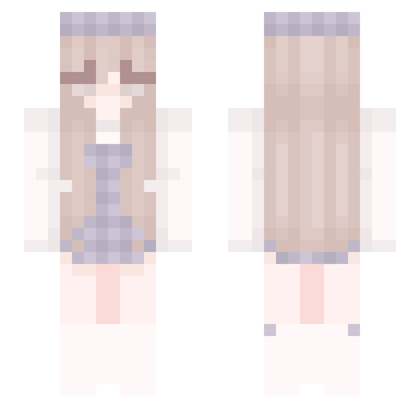 cynkka_ Minecraft skin, front and back view