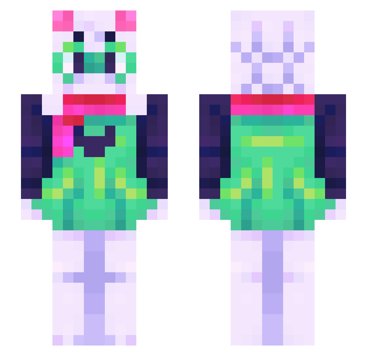 siemamaciek Minecraft skin, front and back view