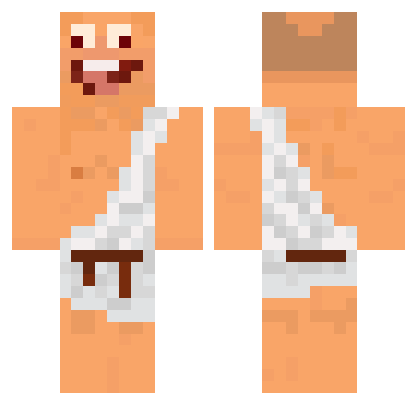 Timmus1983 Minecraft skin, front and back view
