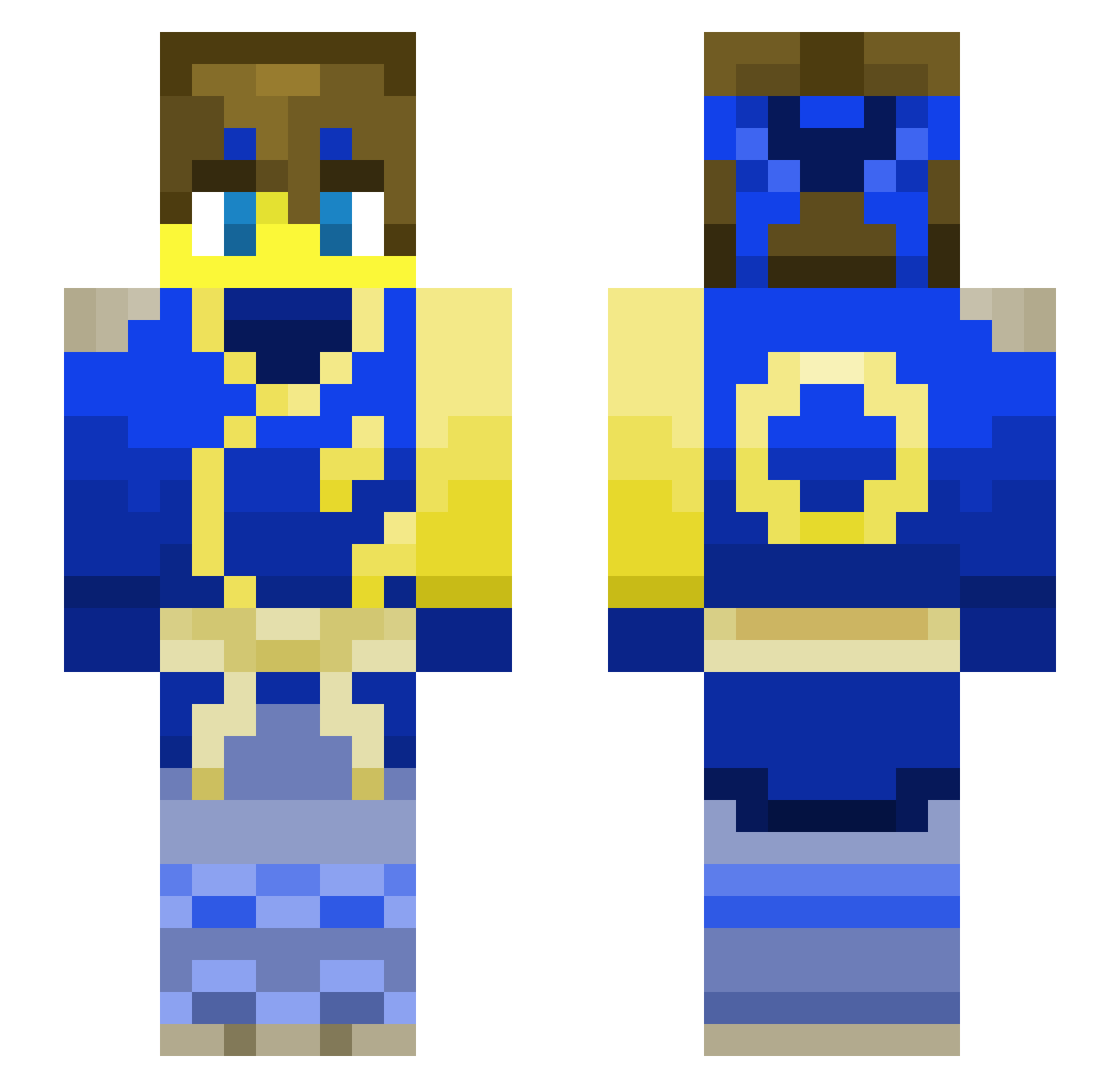 SoulKidnapper Minecraft skin, front and back view