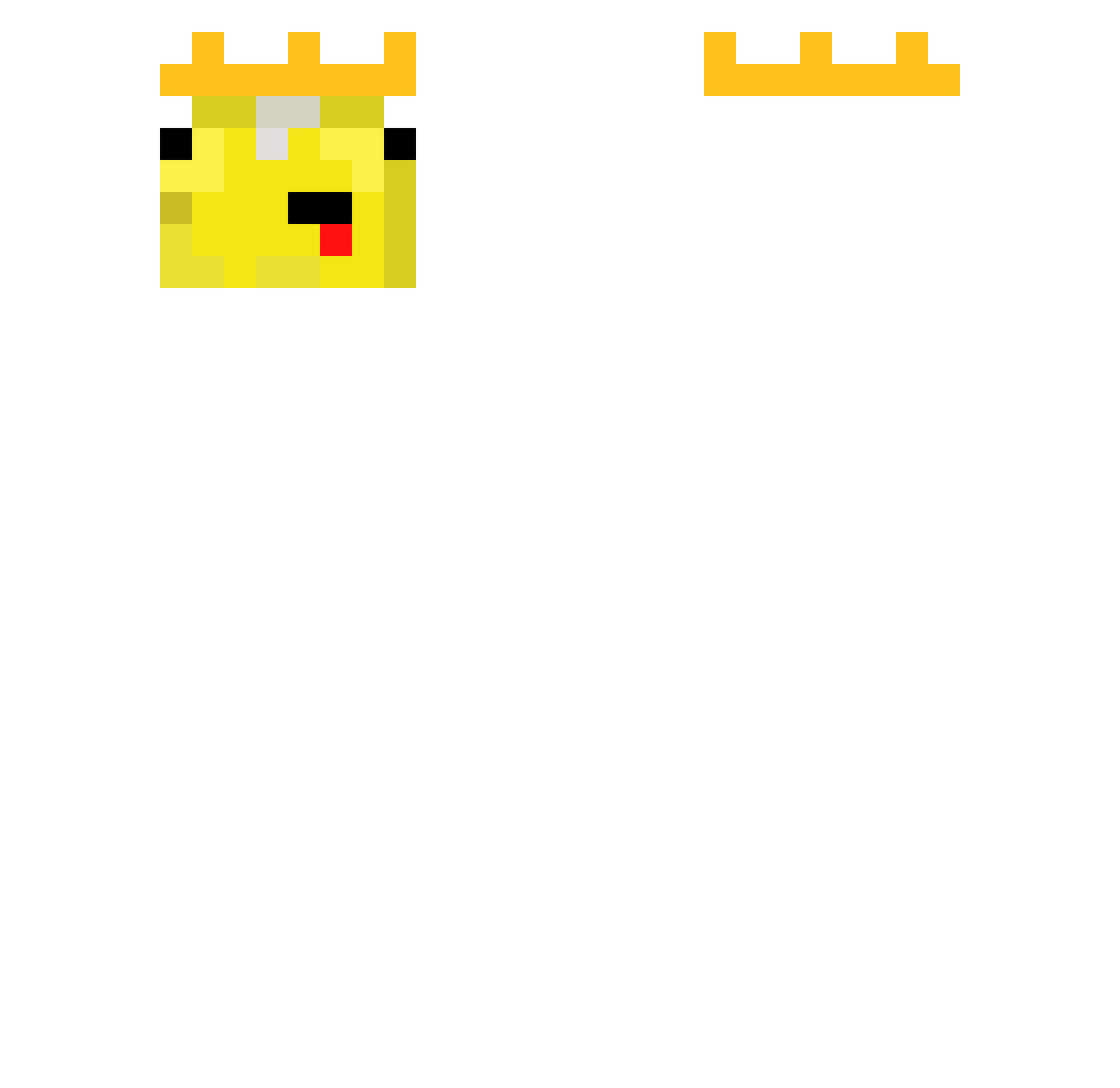 Oryzta Minecraft skin, front and back view