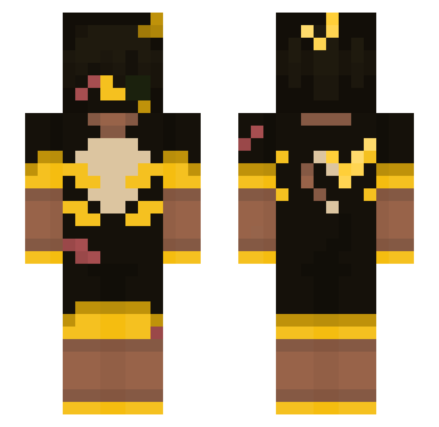 SCAR_TECH Minecraft skin, front and back view