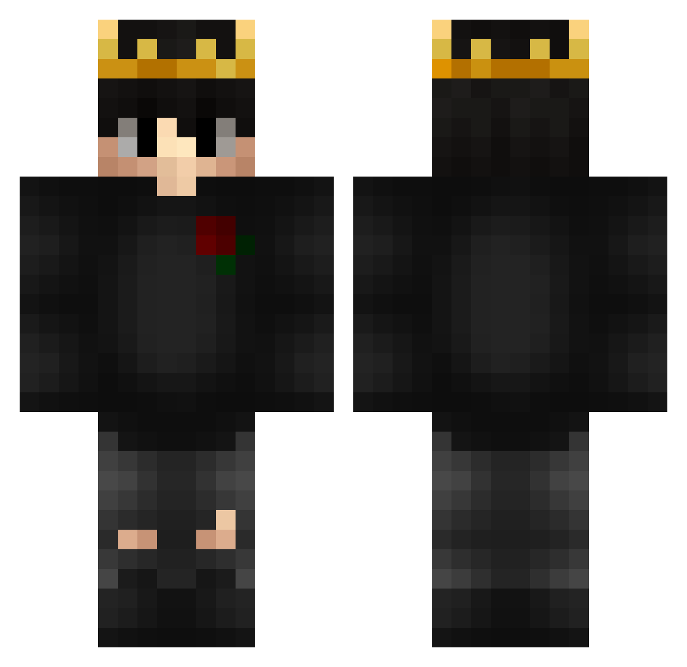 RodCYREX Minecraft skin, front and back view